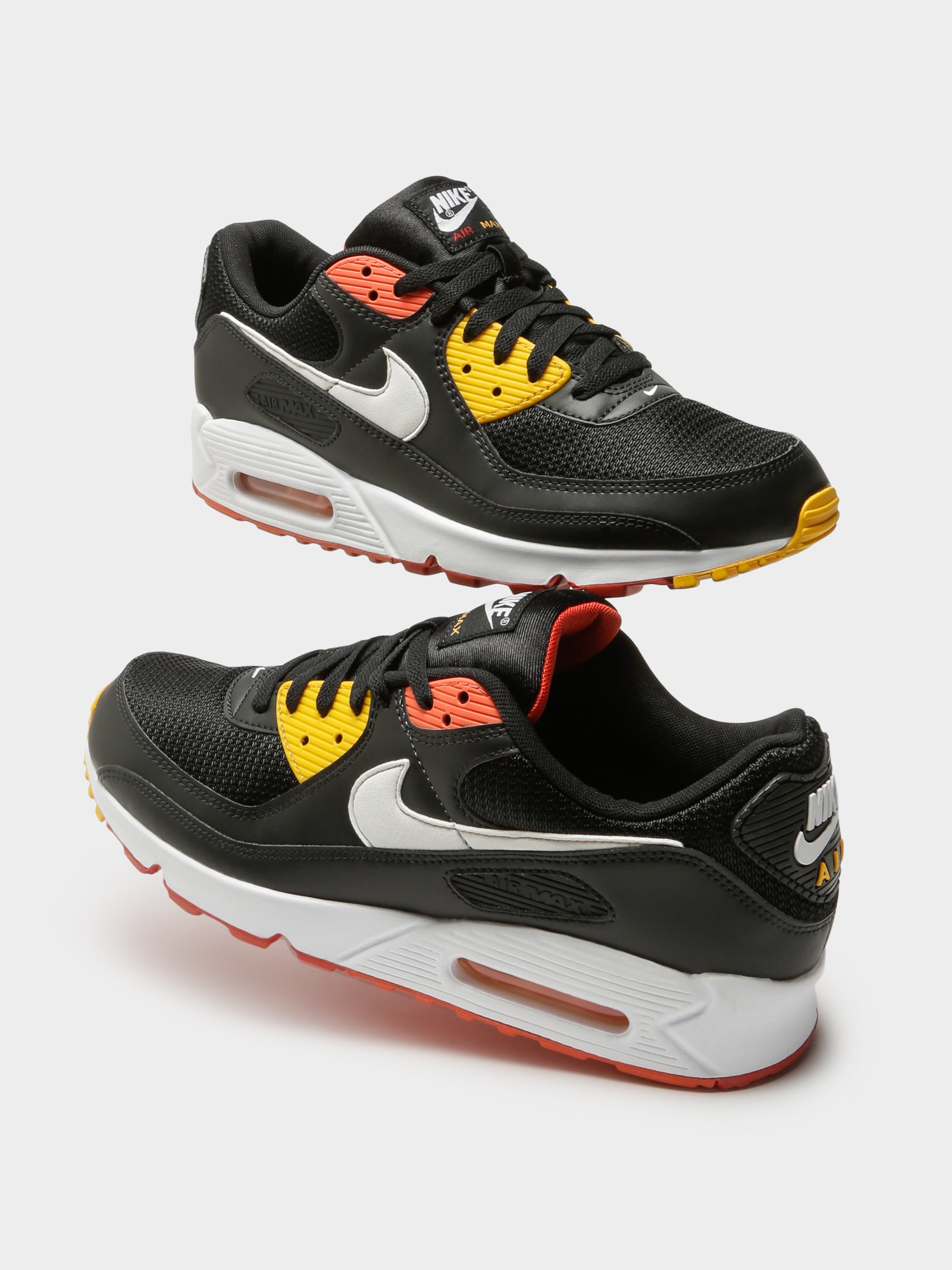nike air max black orange yellow