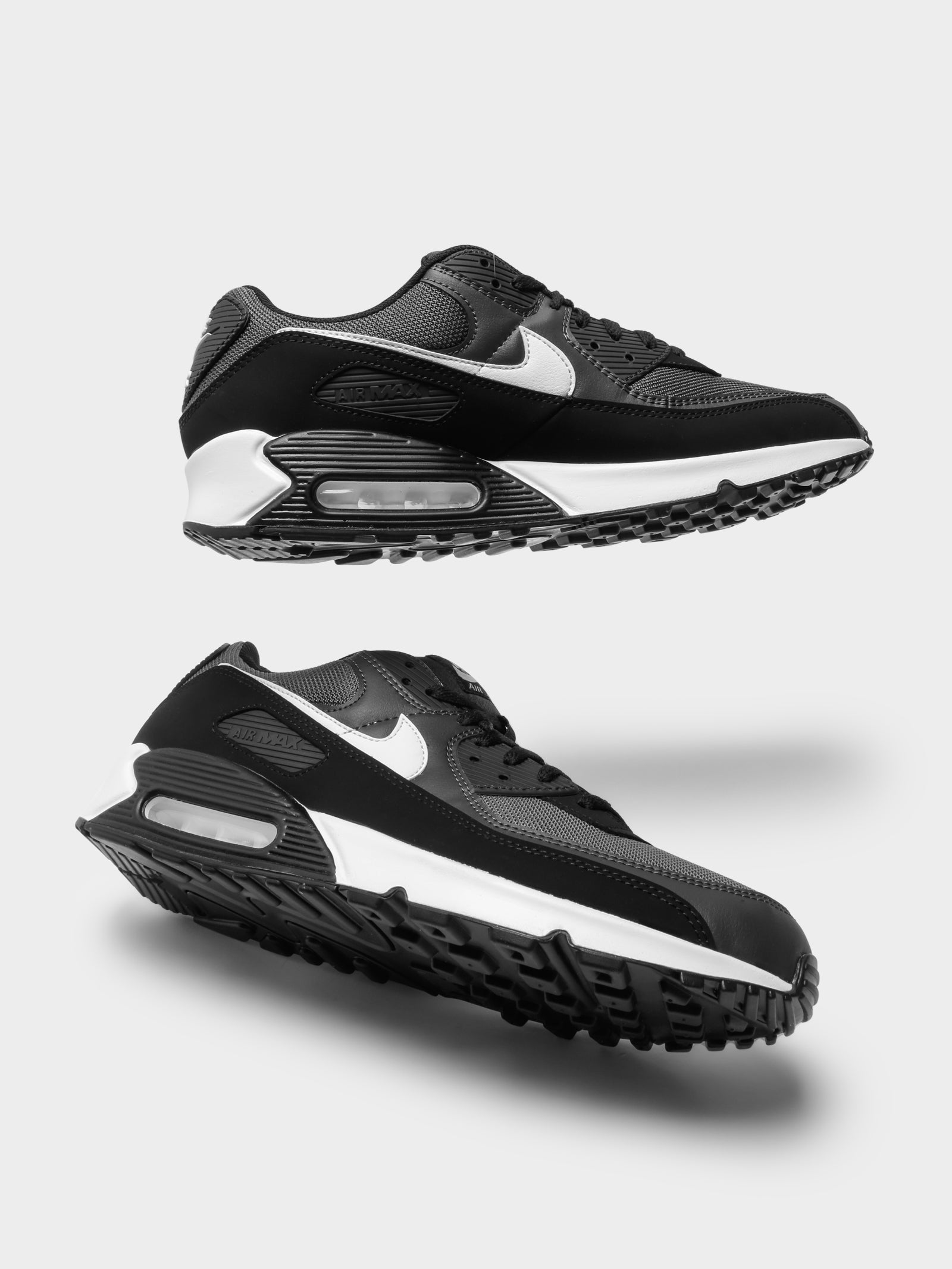 Nike Mens Air Max 90 Iron Grey/White-Smoke Black