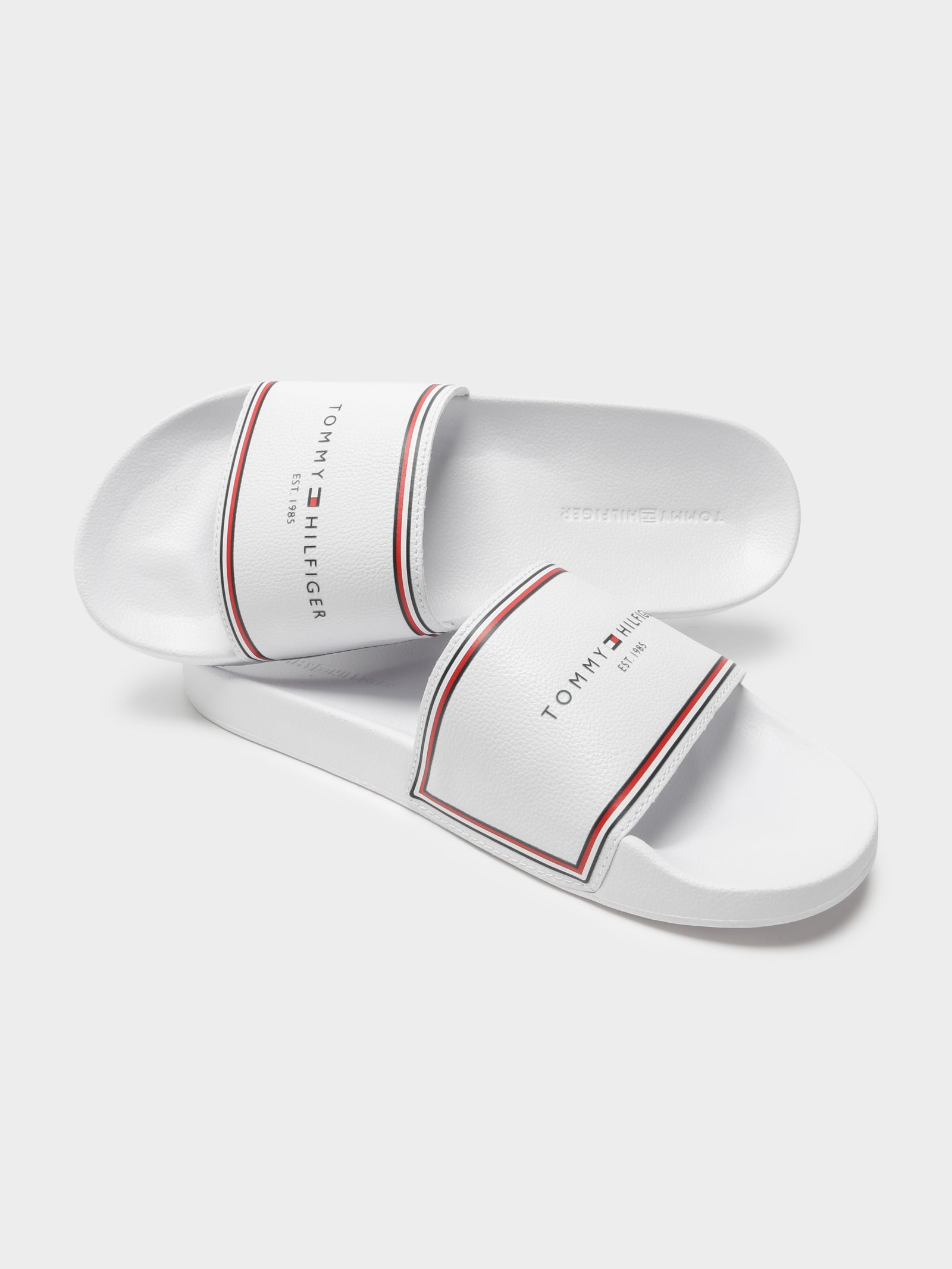 Mens Logo Strap Pool Slides - Main Image