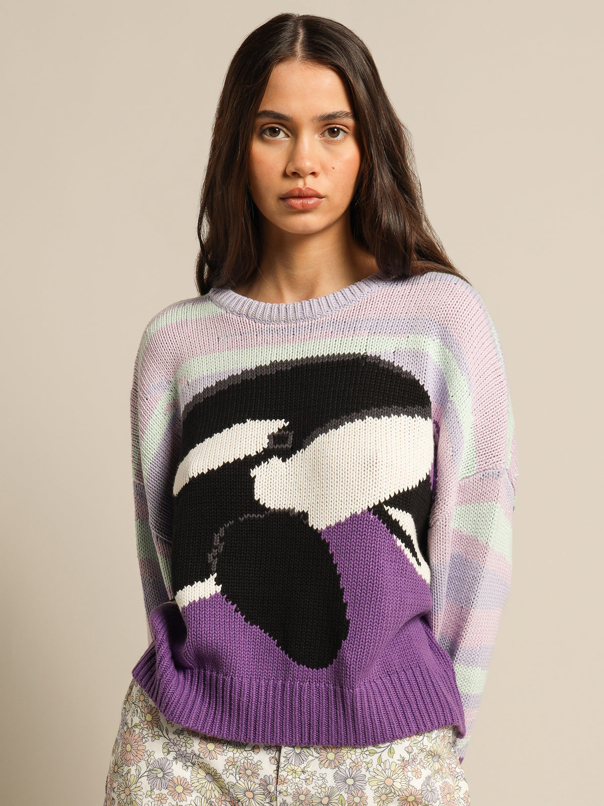 Crew Knit in Orca Lilac