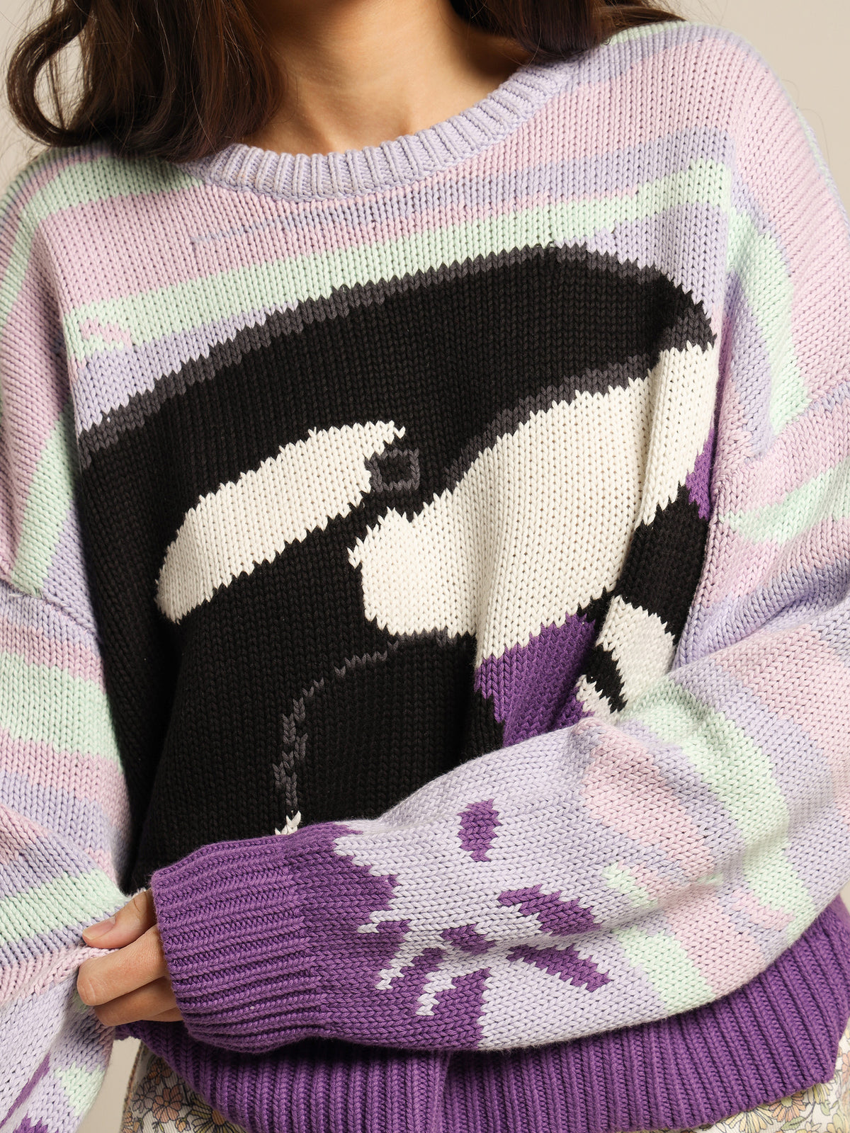 Crew Knit in Orca Lilac