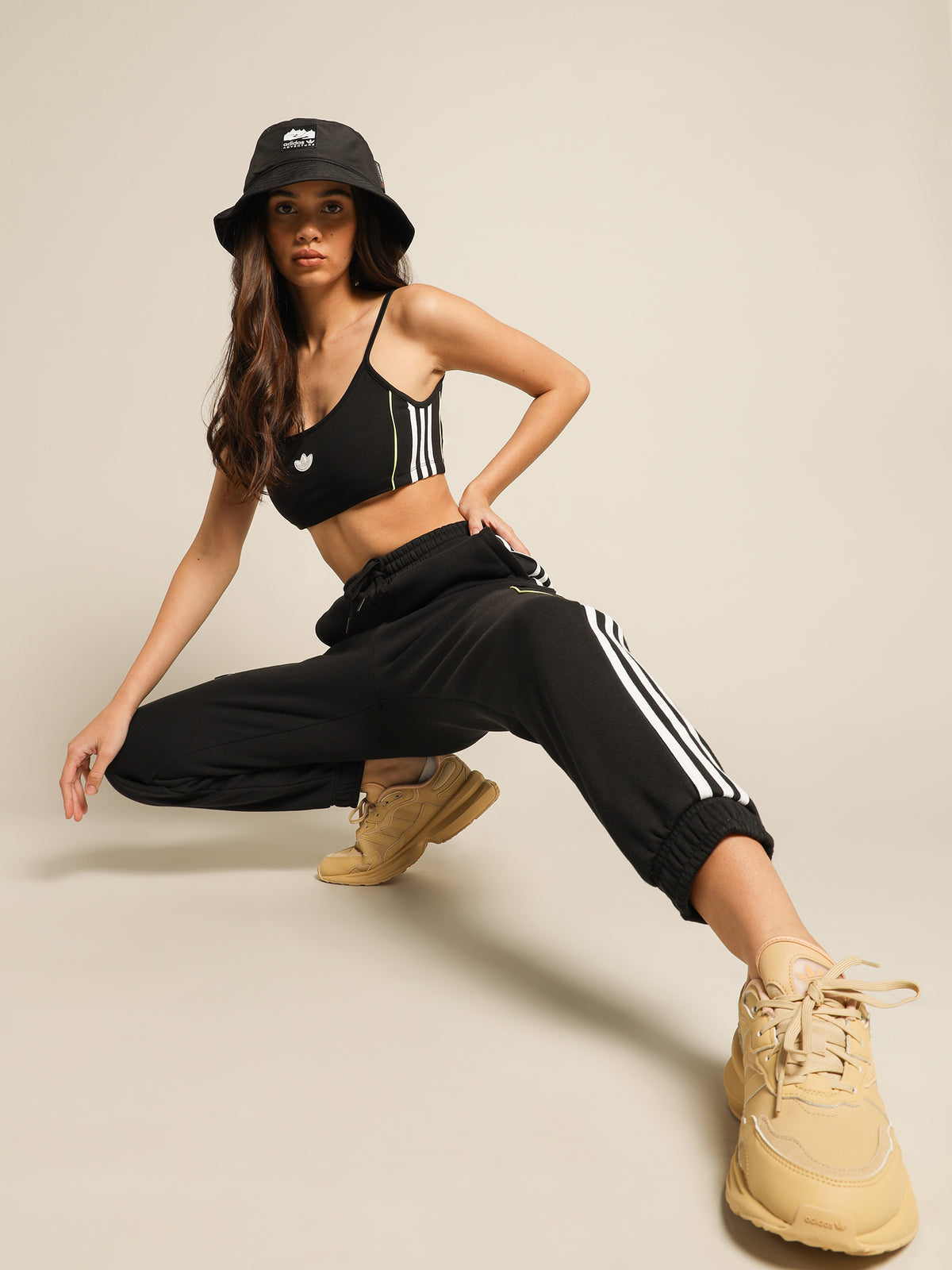Trefoil Moments Trackpants in Black