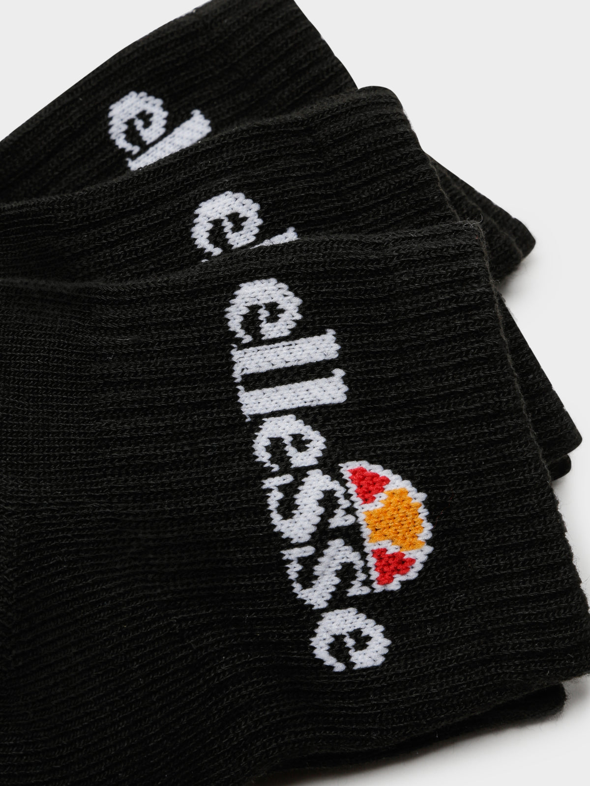 3 Pairs of Rallo Ankle Socks in Black