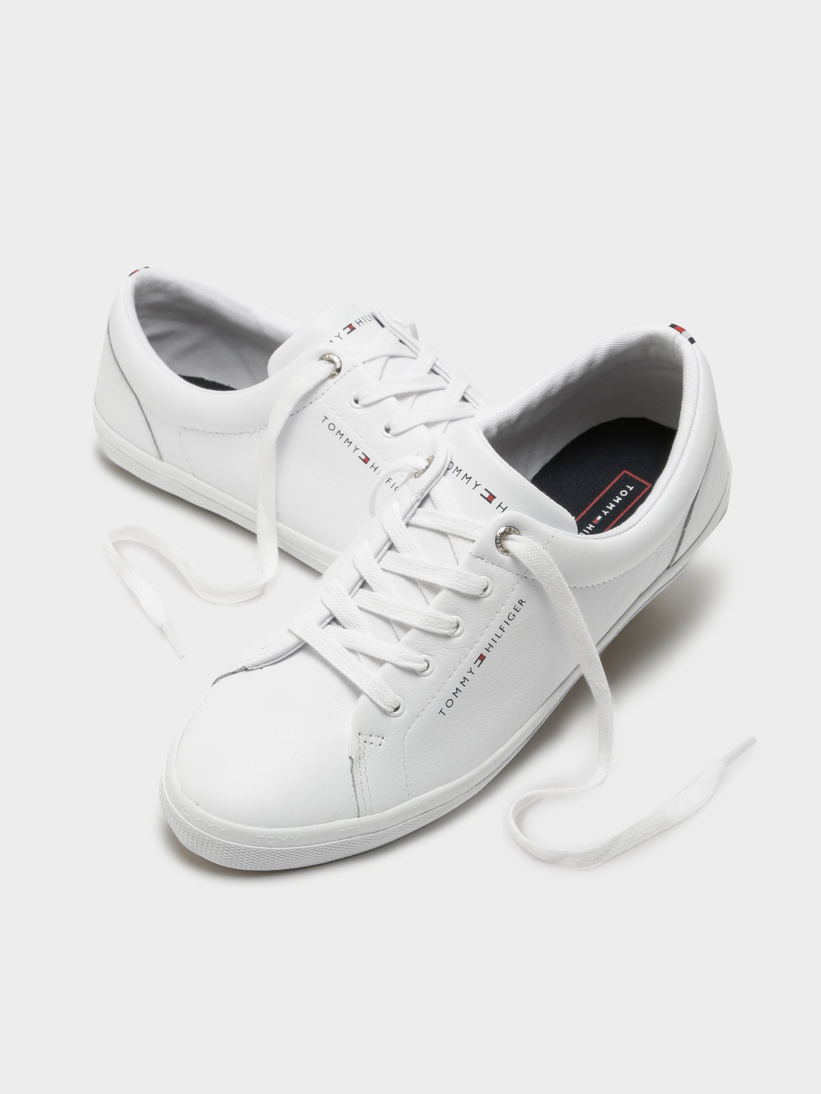 Hilfiger White Sneakers Tommy Hilfiger Trainers Ladies Tommy