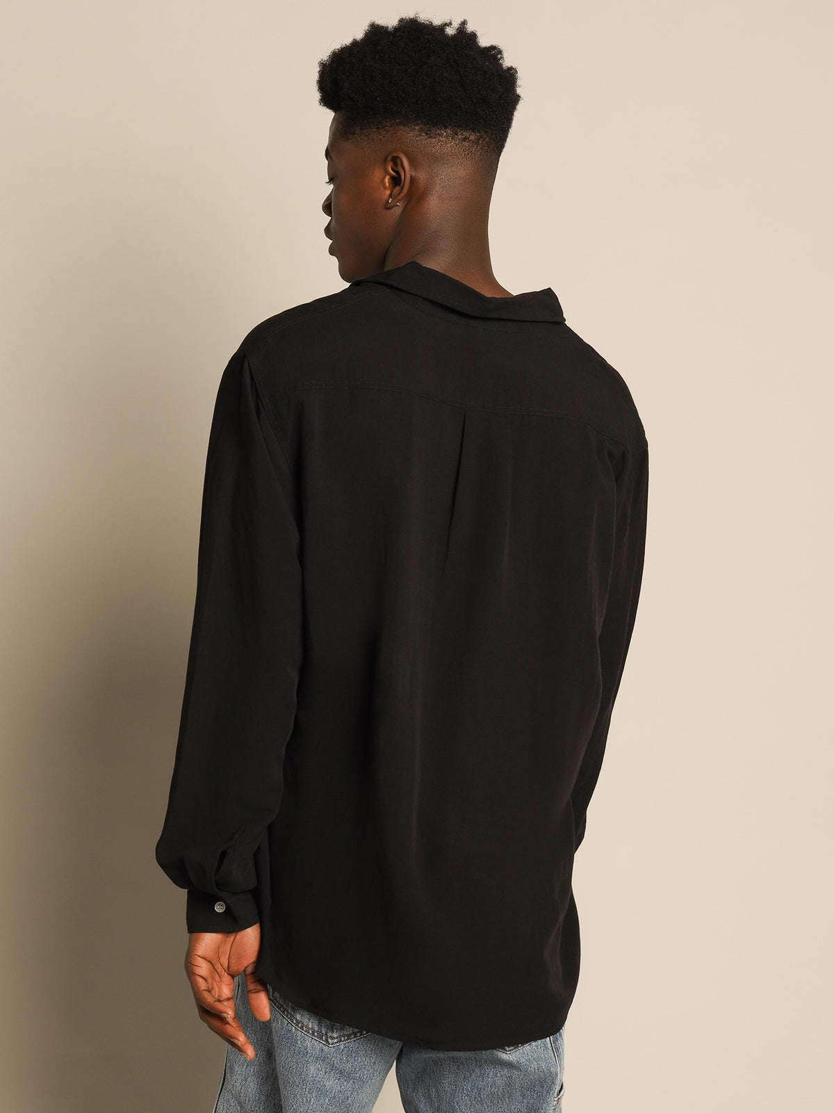Cherub Long Sleeve Shirt in Black