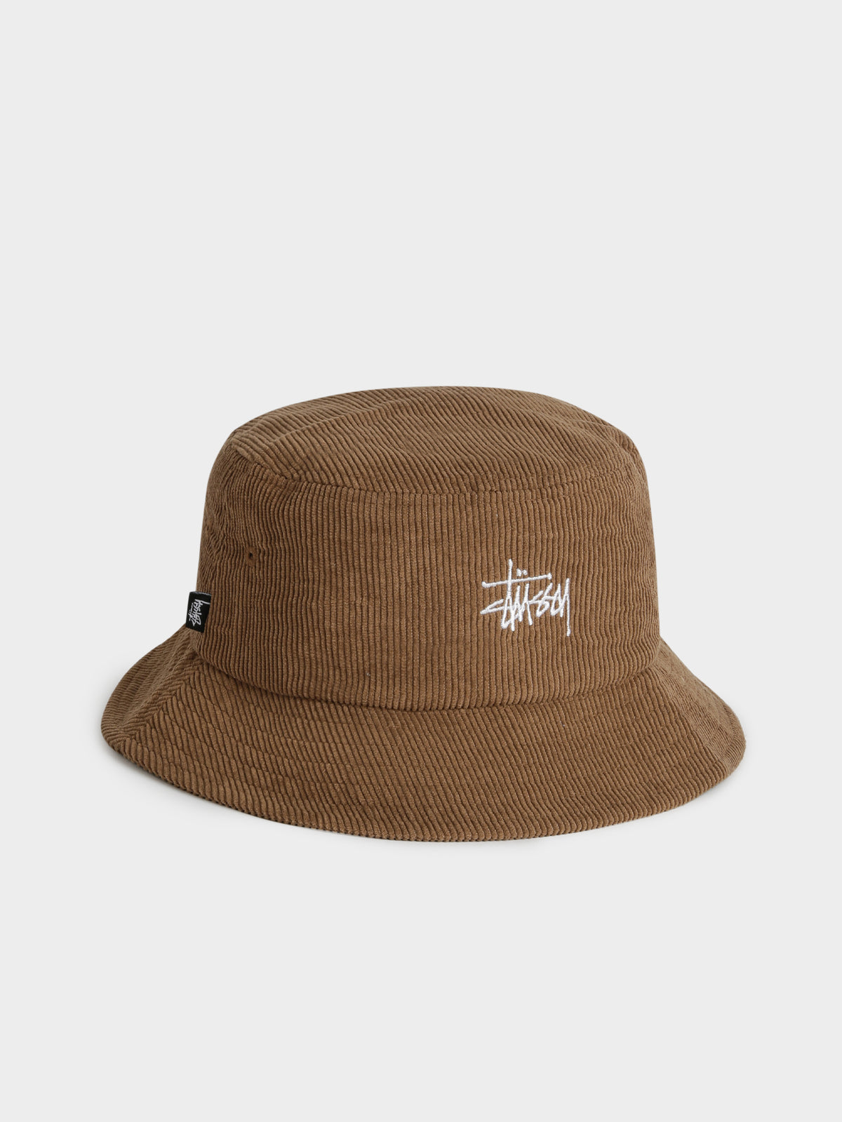 Graffiti Cord Bucket Hat in Brown