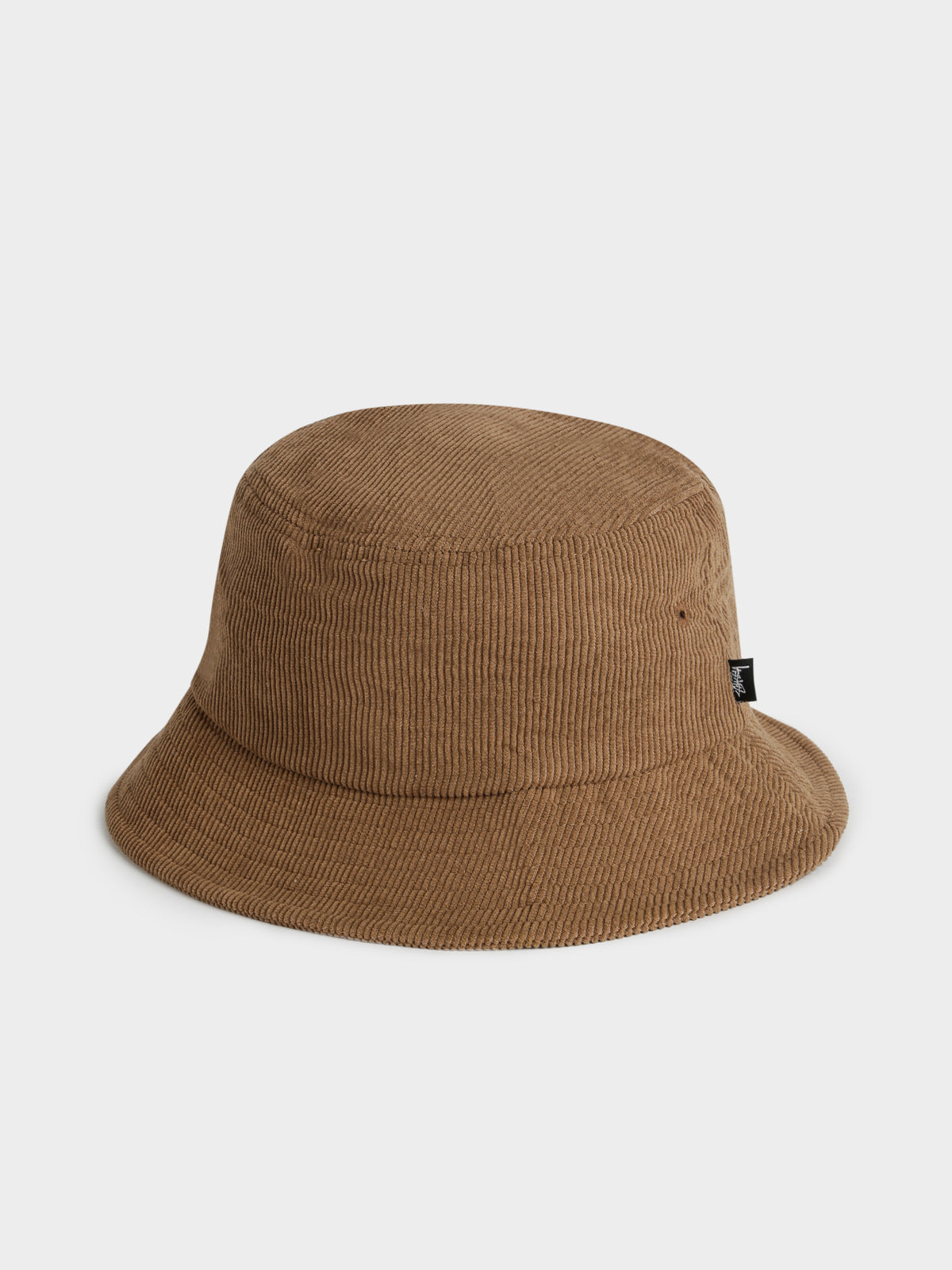 Graffiti Cord Bucket Hat in Brown