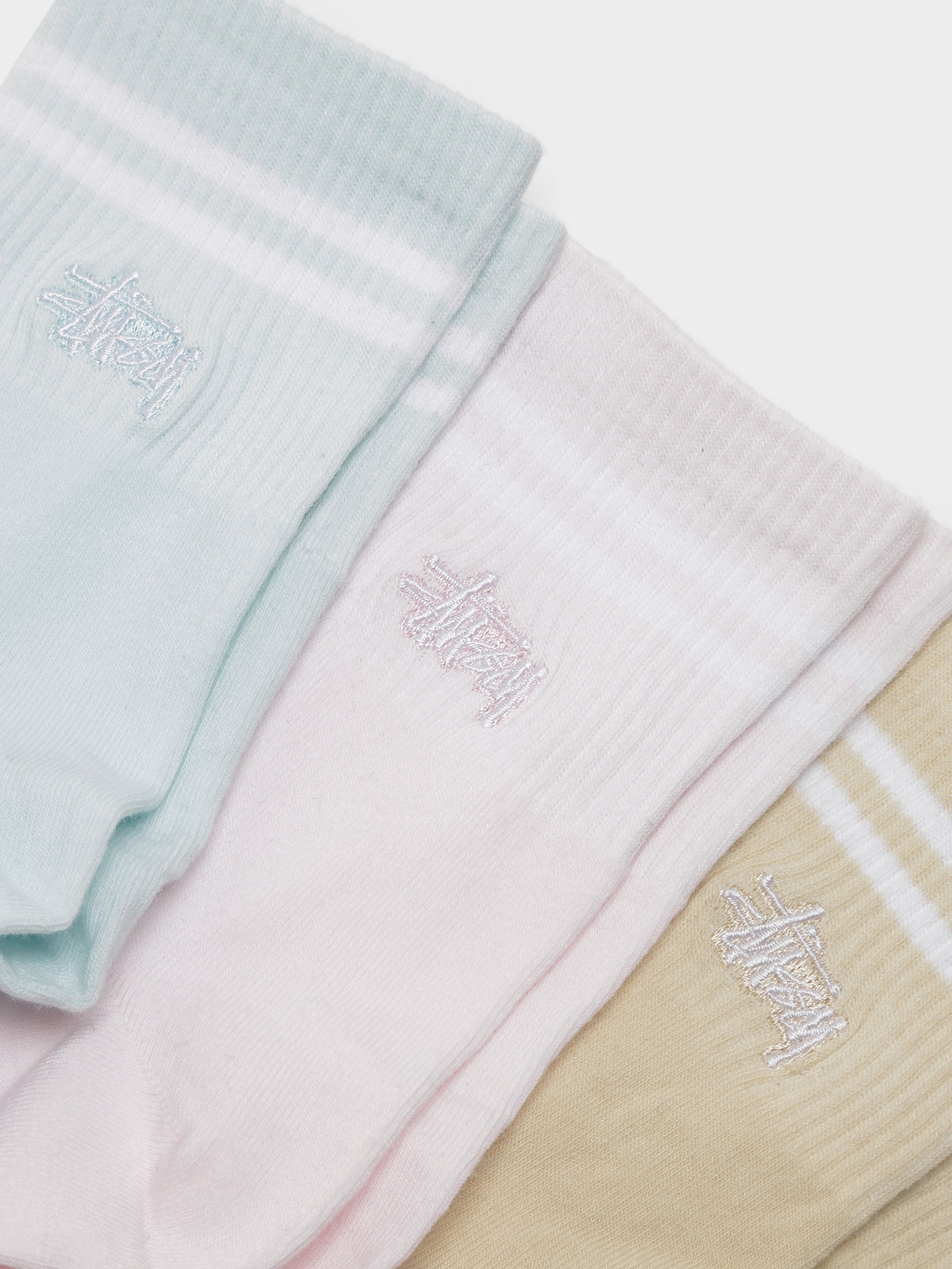 Stussy 3 Pairs of Womens Graffiti Socks | Multi