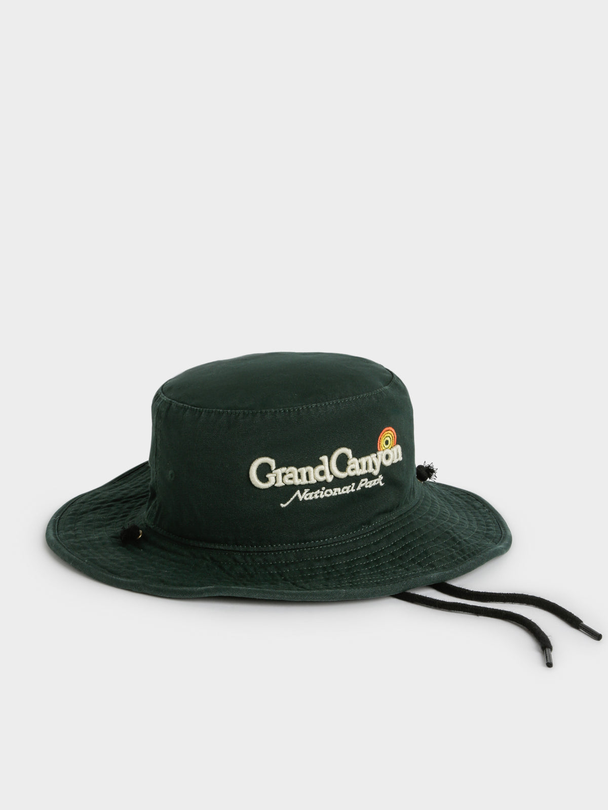 Grand Canyon Wide Brim Hat in Dark Green