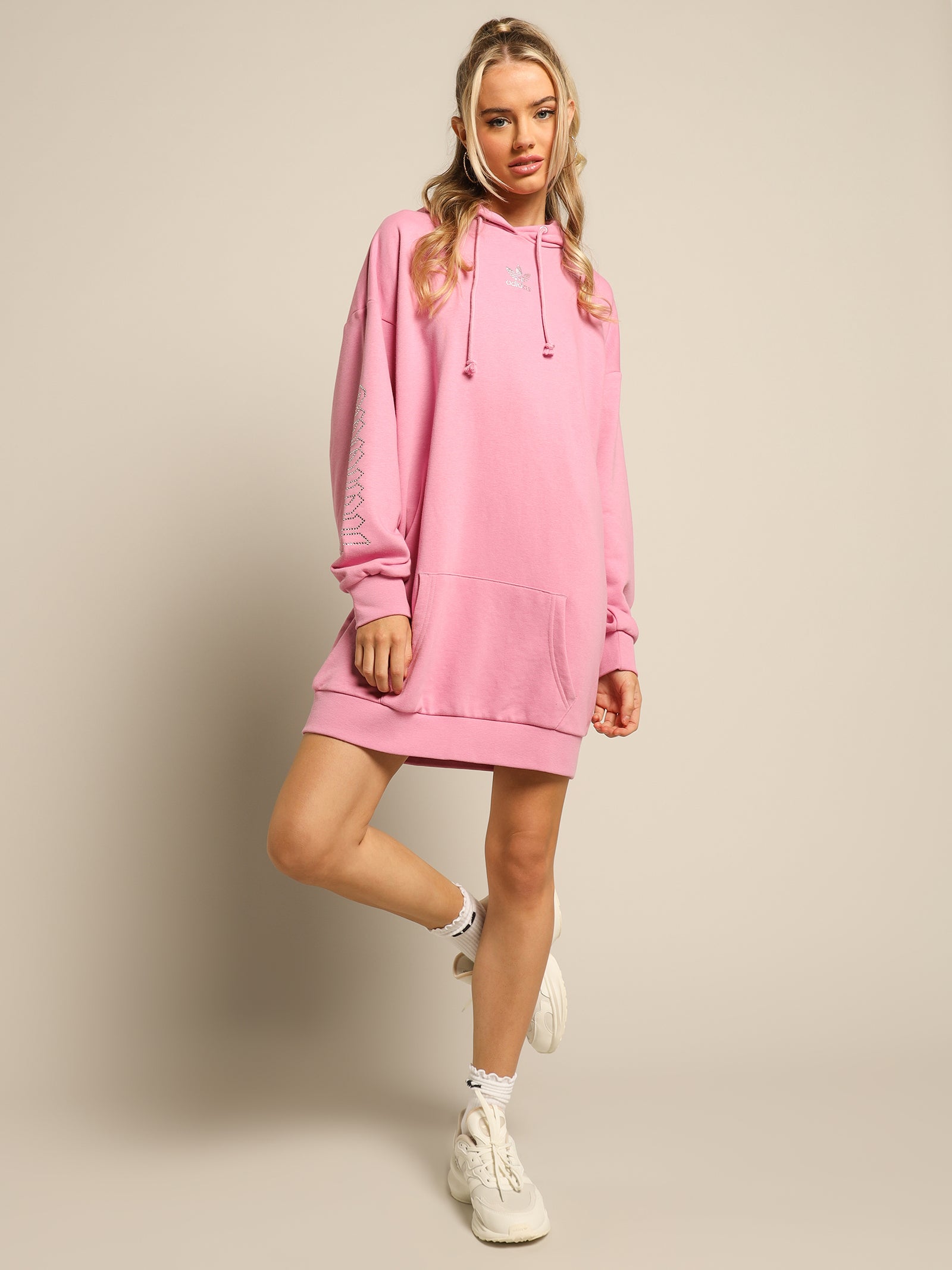 2000 Luxe Hoodie Dress in Bliss Orchid