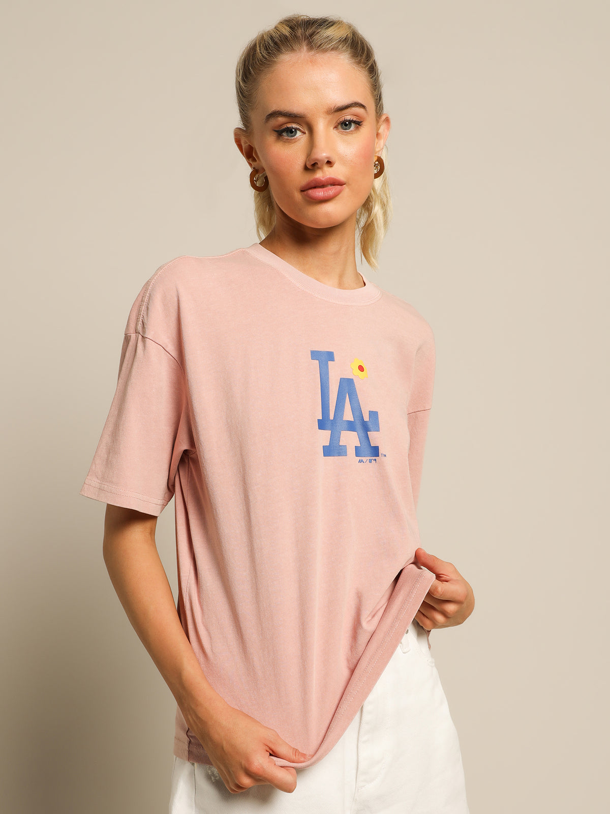 LA Dodgers Bespoke Logo T-Shirt in Clay
