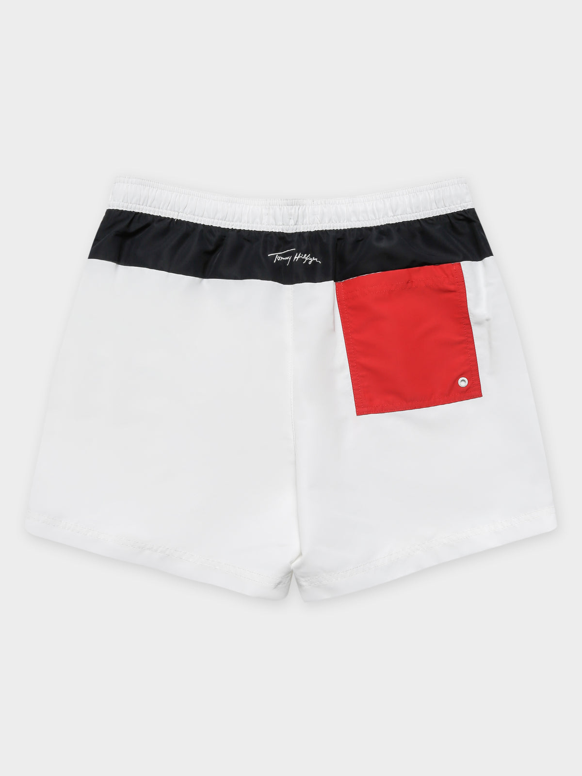 Medium Drawstring Swim Shorts in White