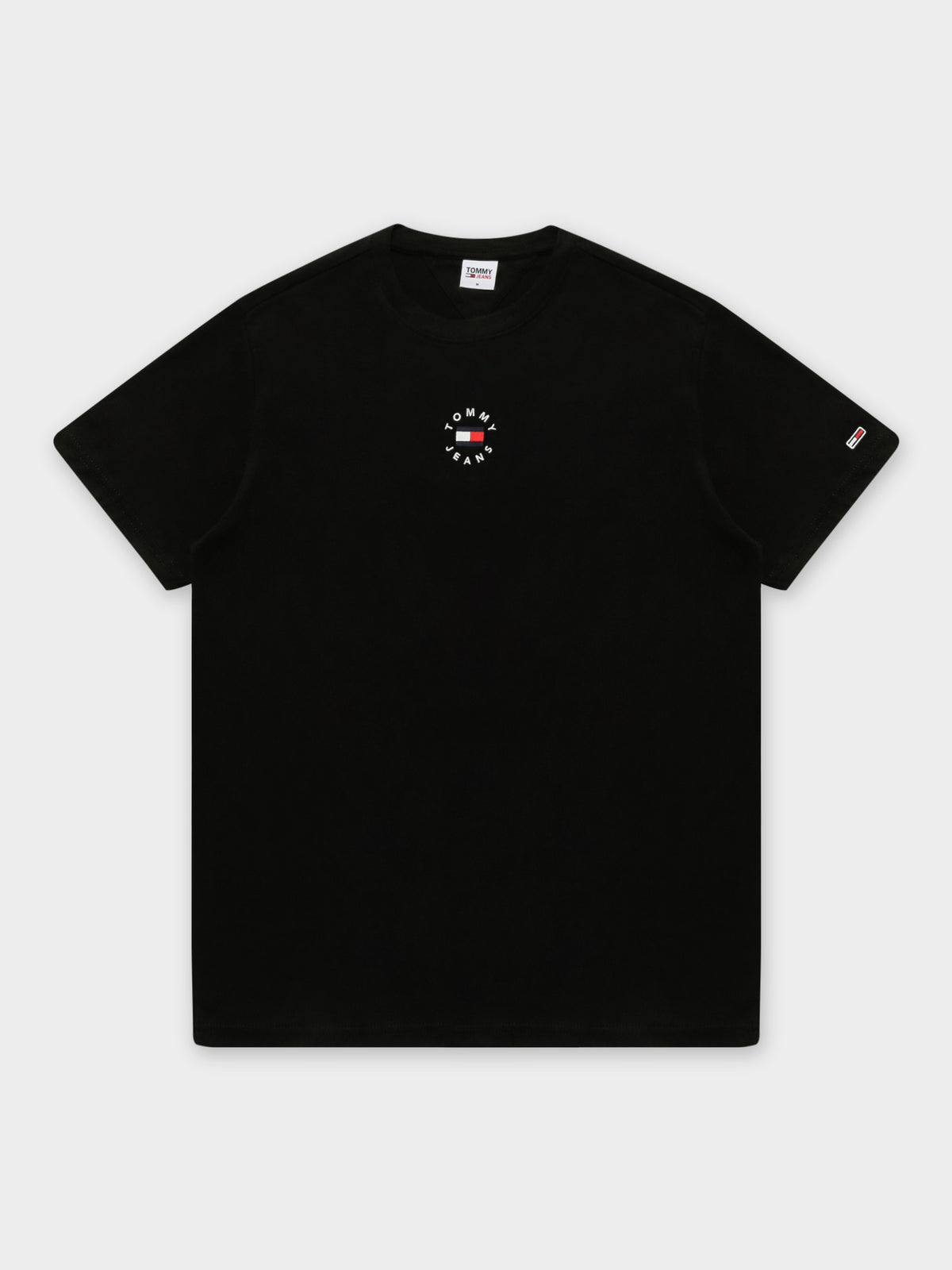 Tiny Tommy Circular T-Shirt in Black