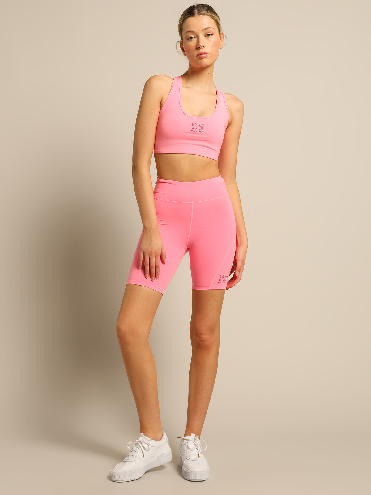 Half Time Sports Bra in Knockout Pink