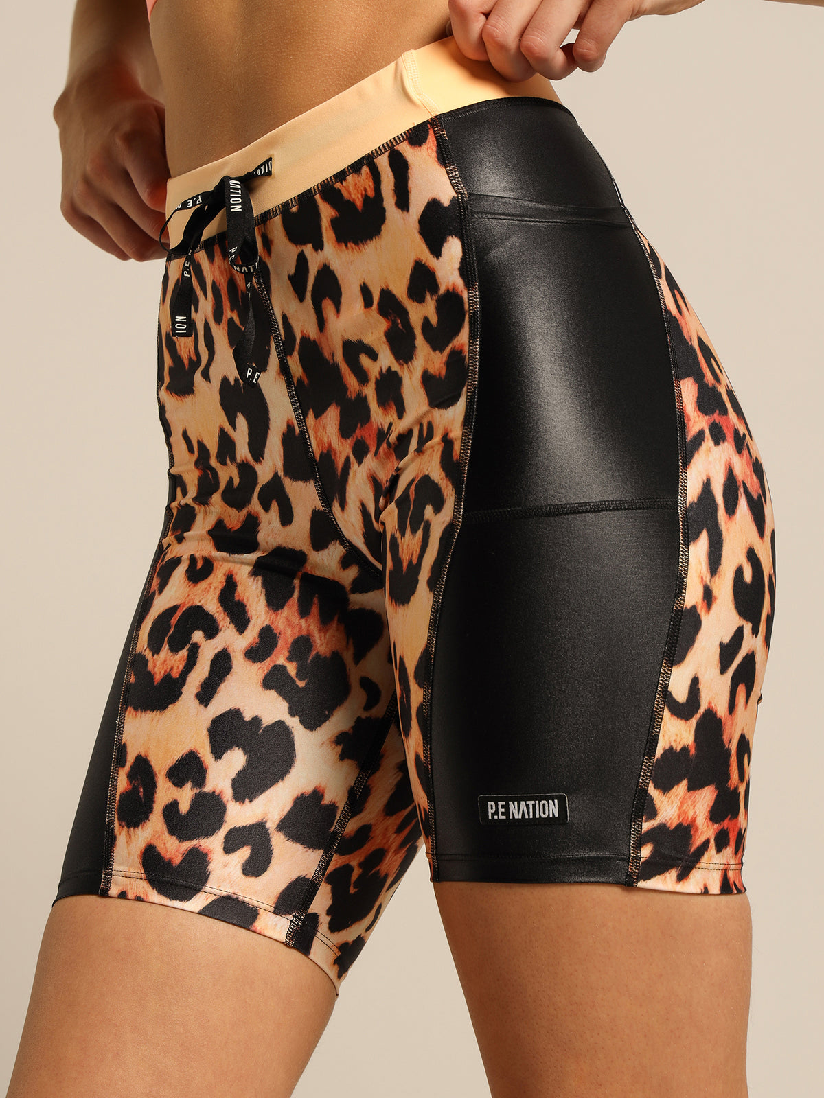 Game Changer Bike Shorts in Leopard Print