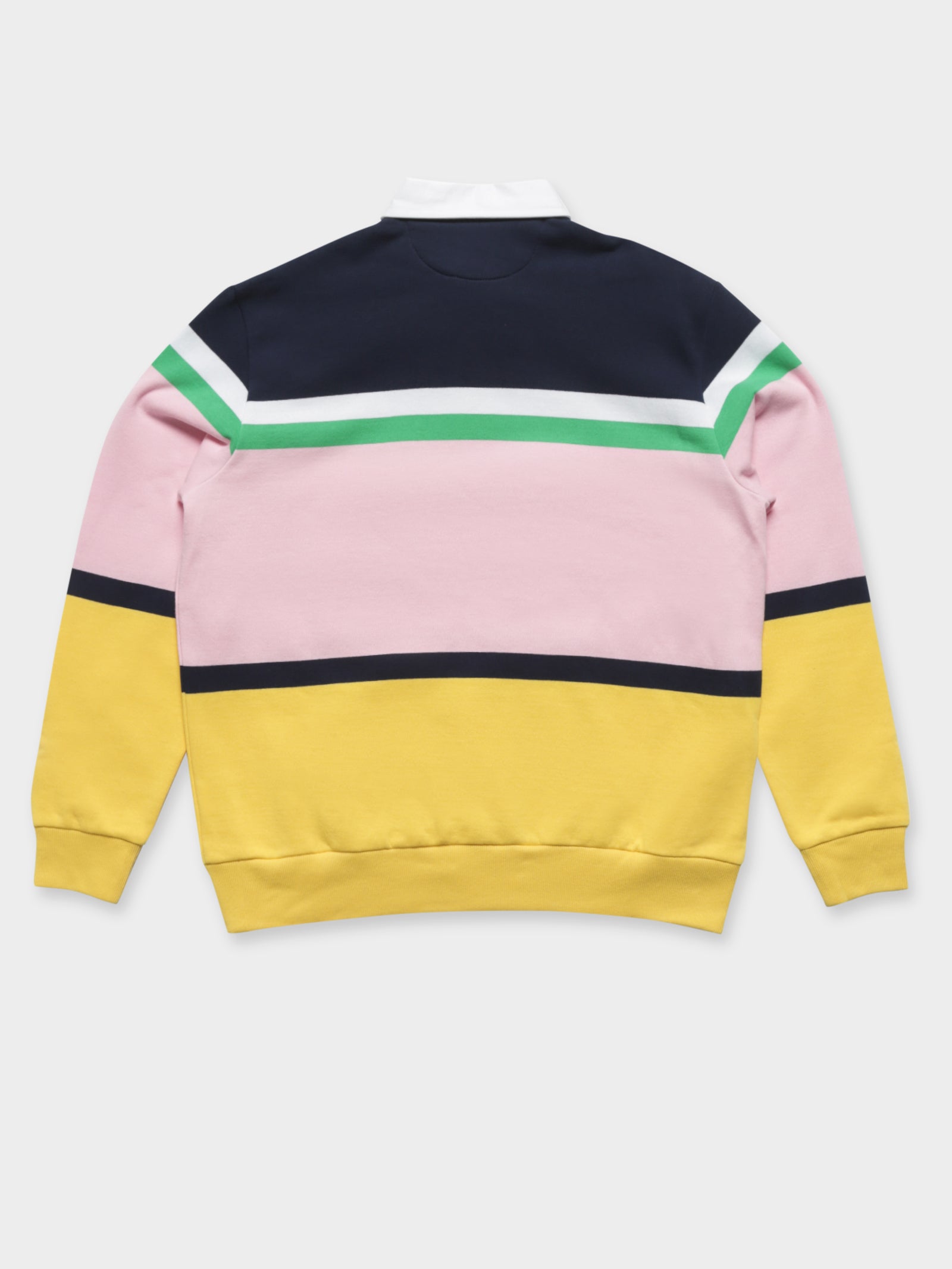 Multi Stripe Kangaroo Pocket Jersey Rugby Shirt