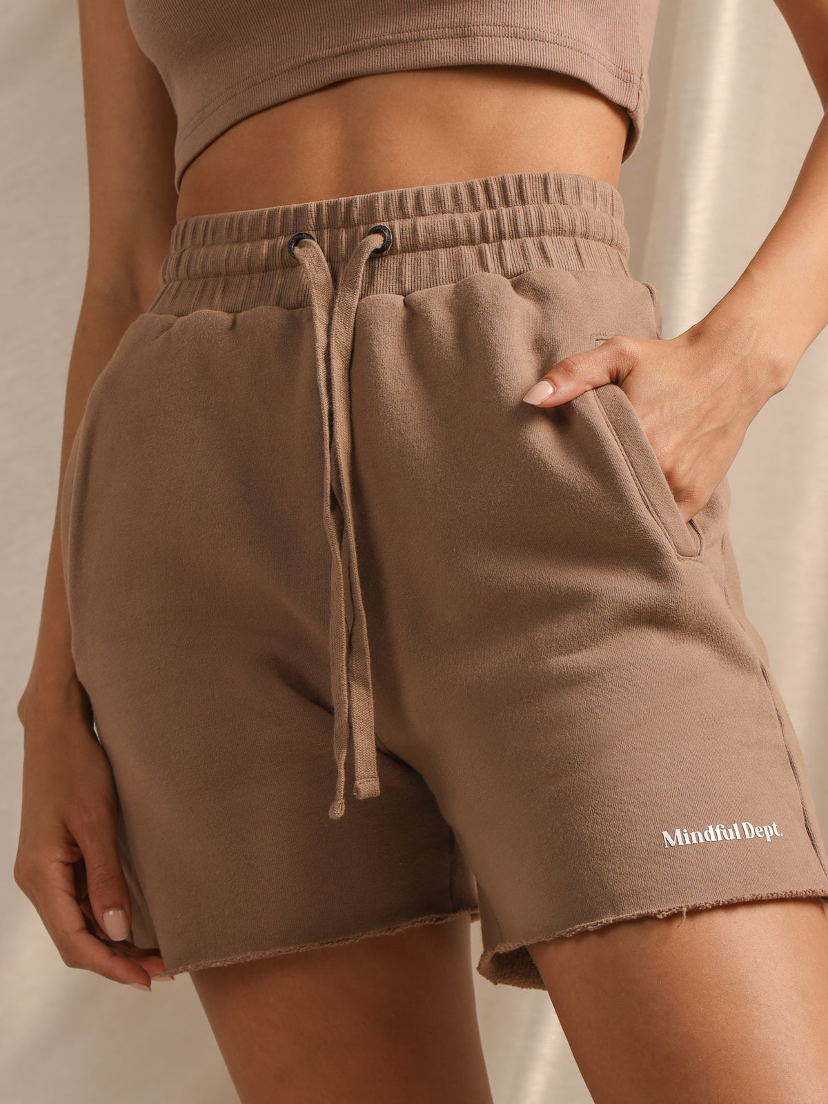 Rancho Sweat Short in Taupe