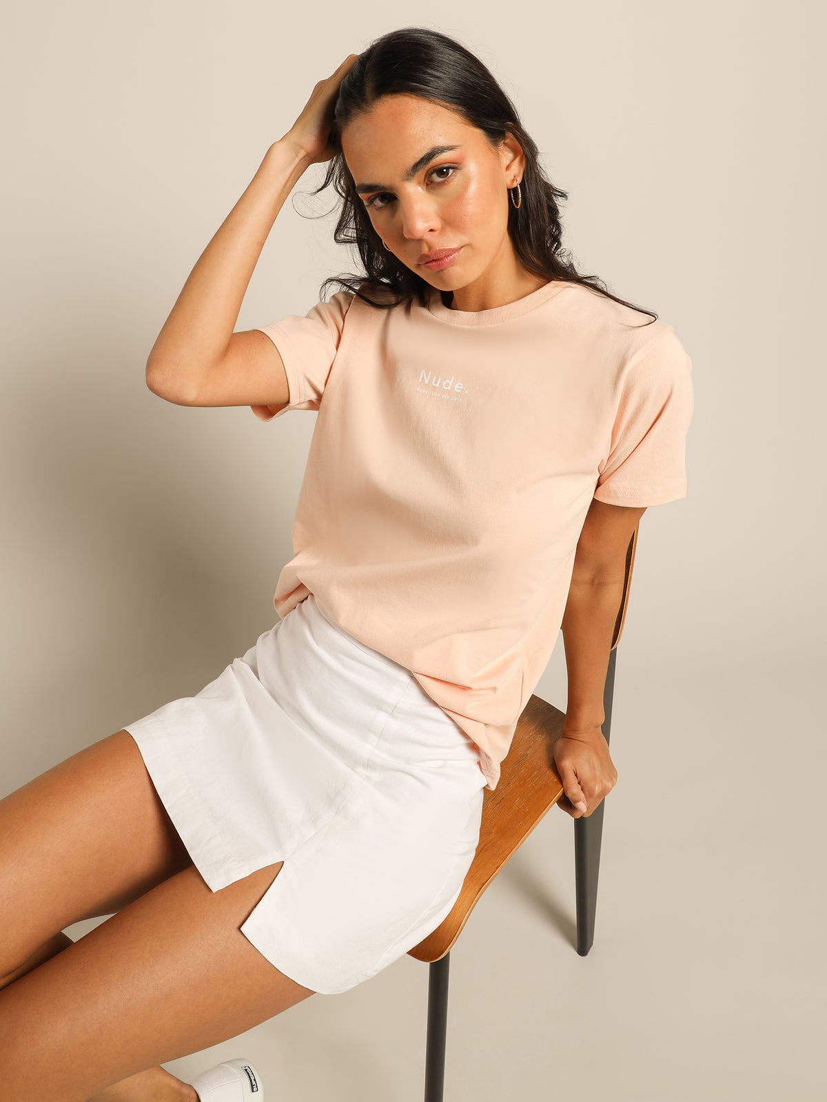 Organic Heritage T-Shirt in Mineral Pink