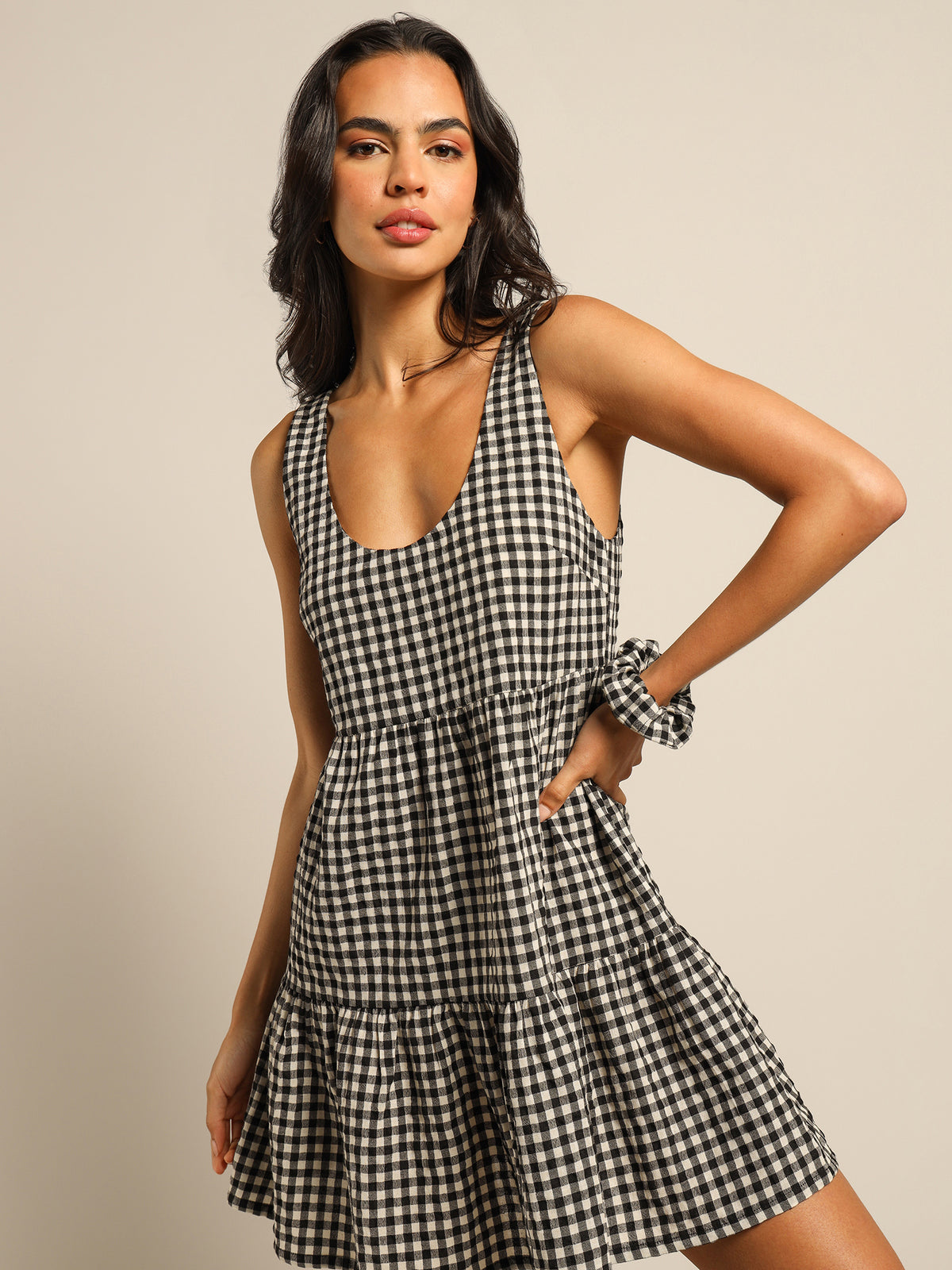 Beyond Her Penny Check Dress | Check