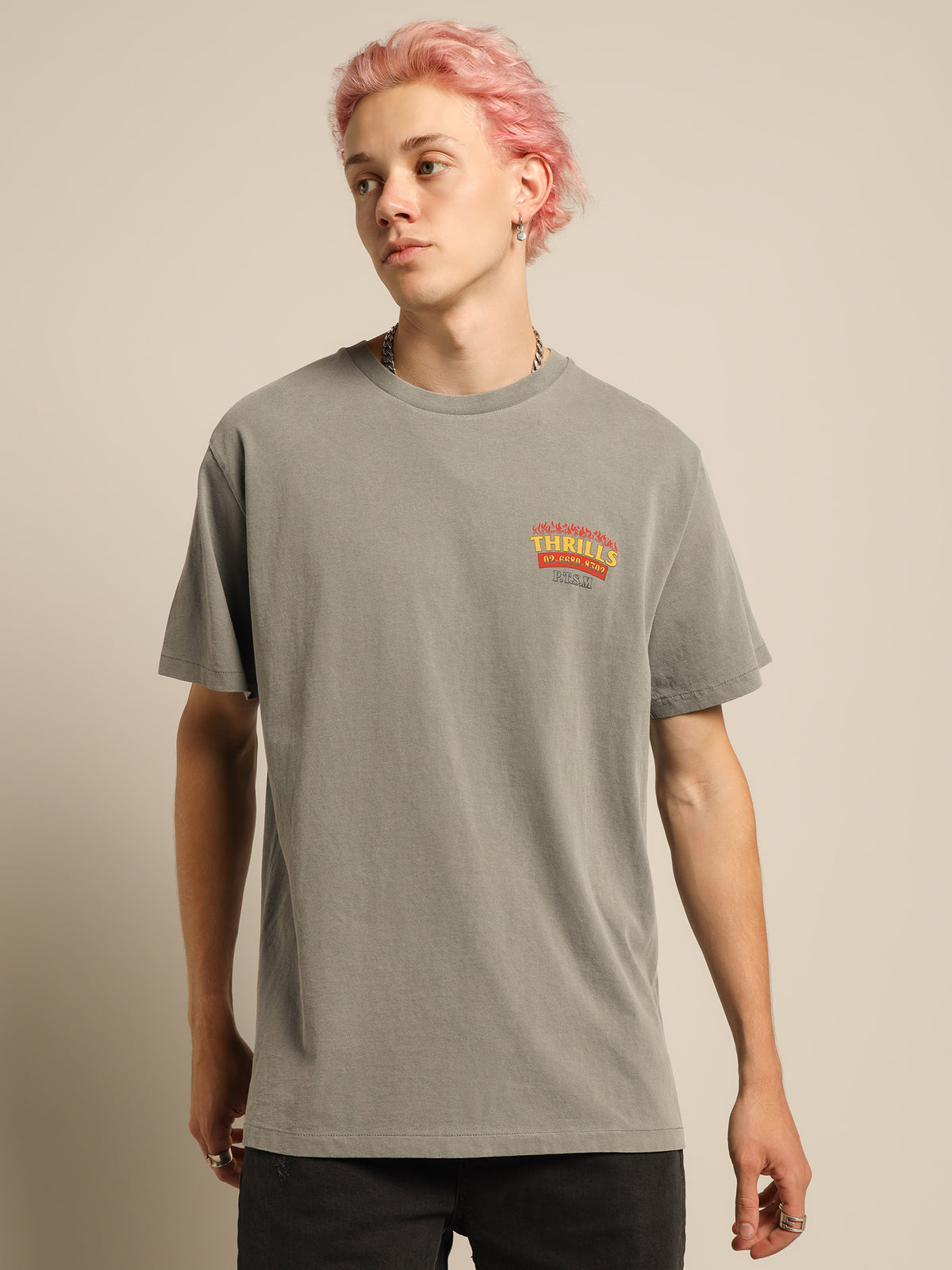 Wings of Fire Merch Fit T-Shirt in Washed Grey