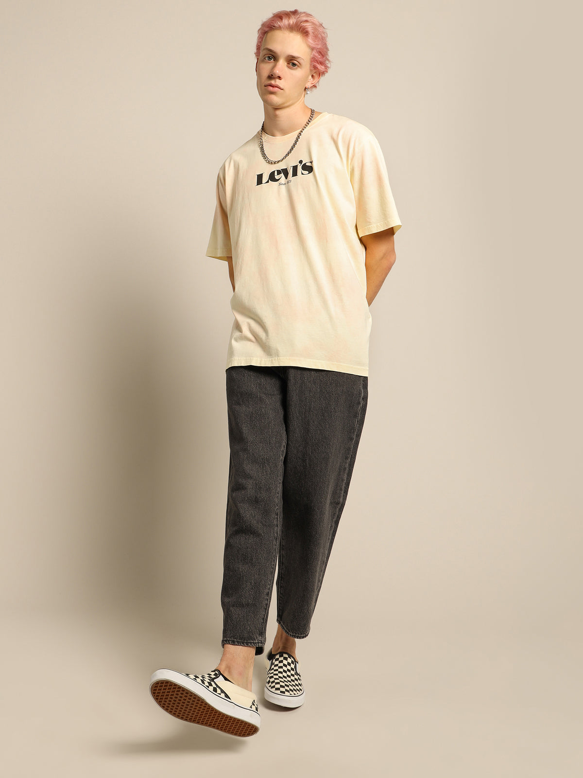 Relaxed Fit T-Shirt in Mv Logo Sprouts Dye