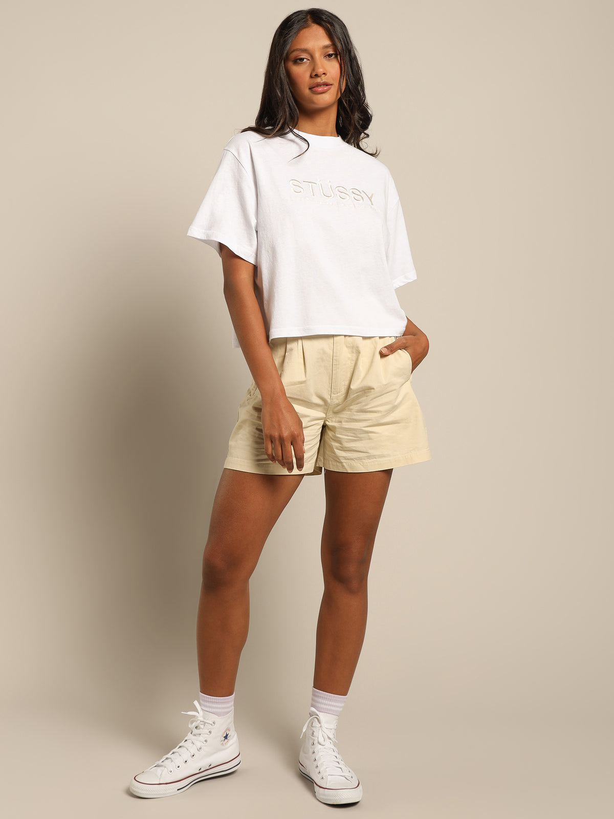 Trail Boxy T-Shirt in White