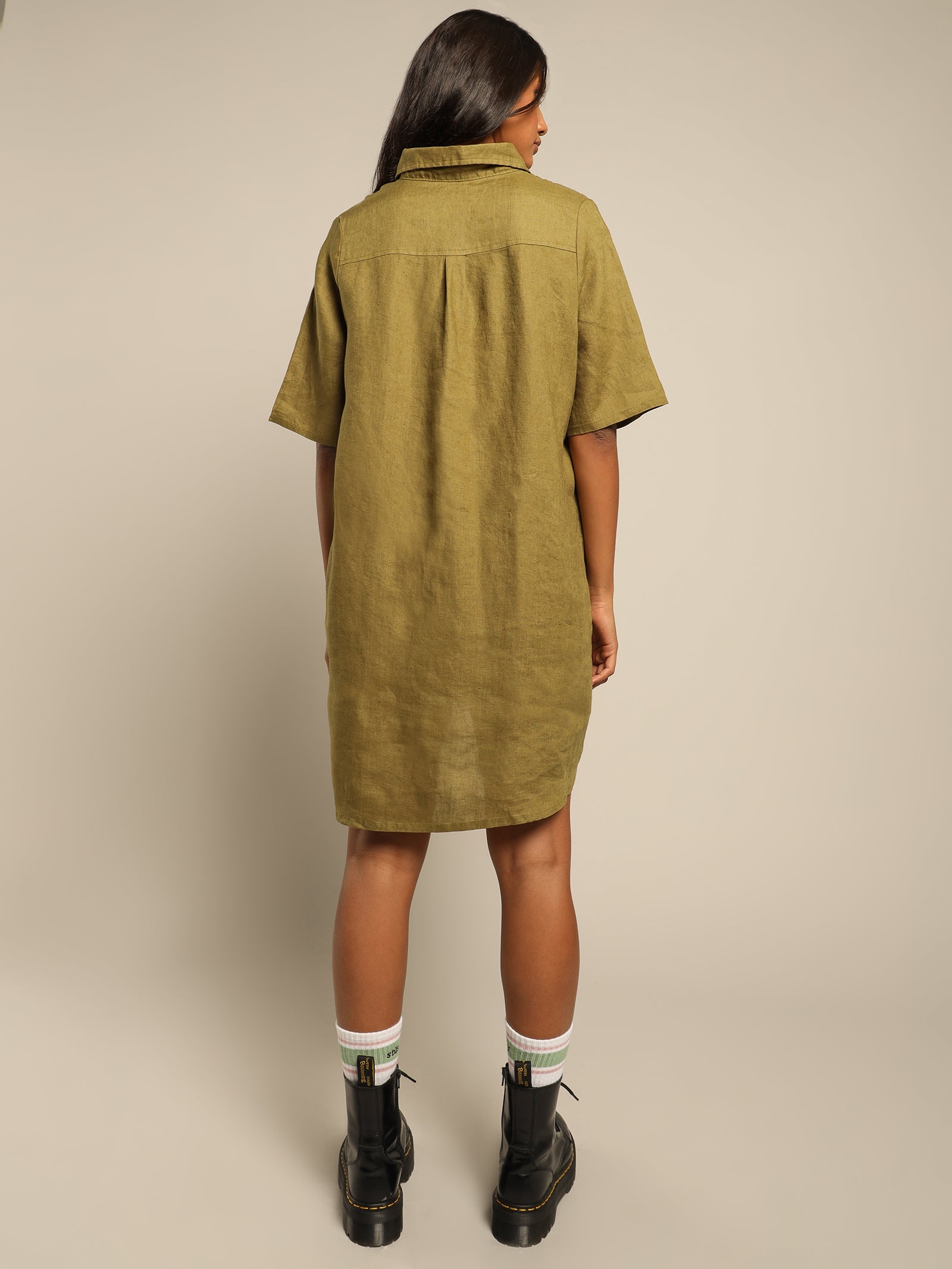 Cali Linen Shirt Dress
