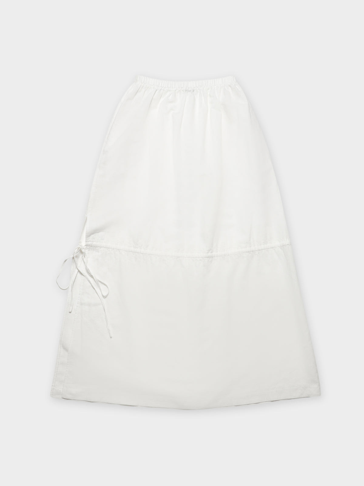 Brea Linen Maxi Skirt in White