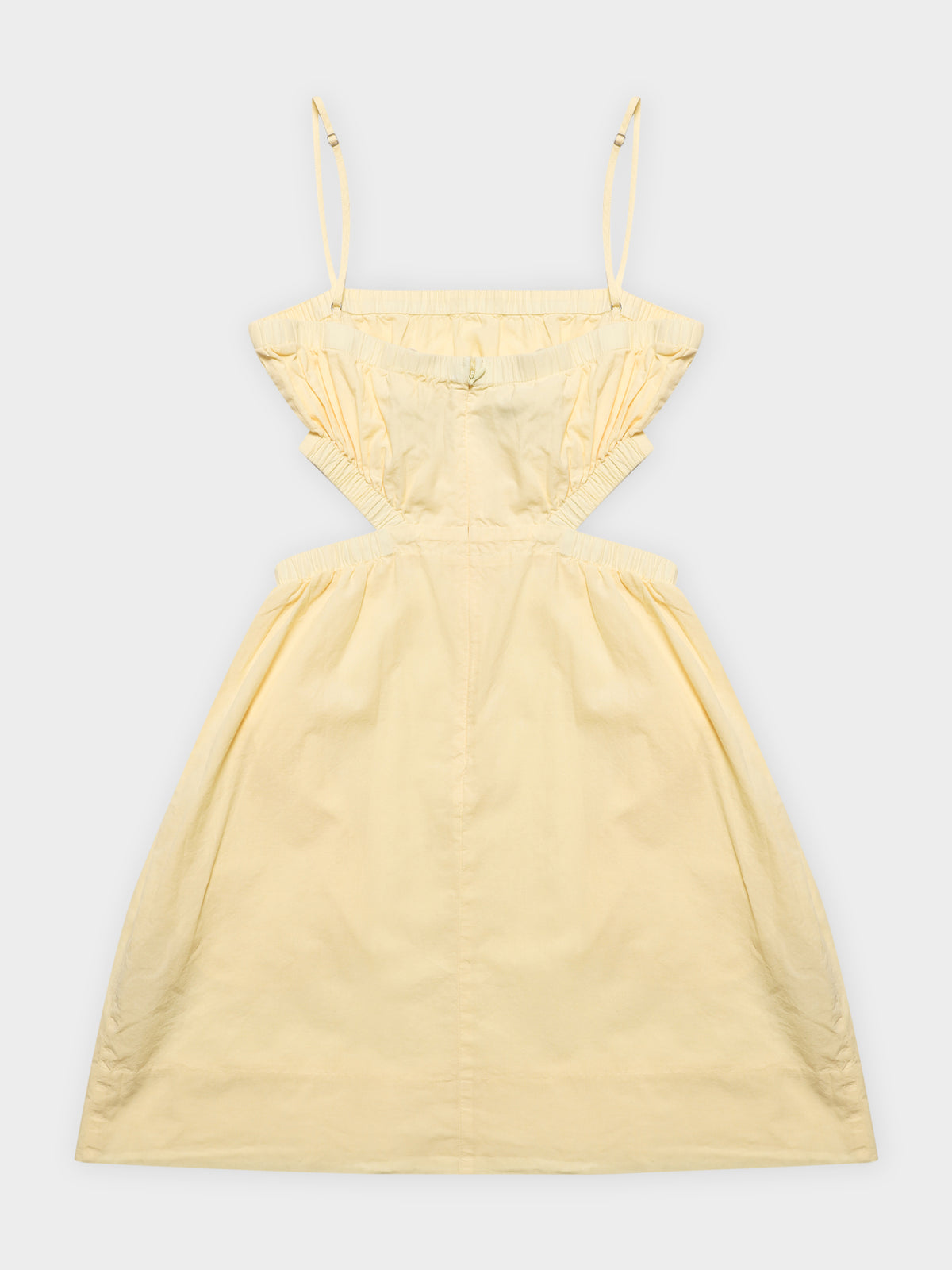 Rana Cut Out Mini Dress in Lemonade Yellow