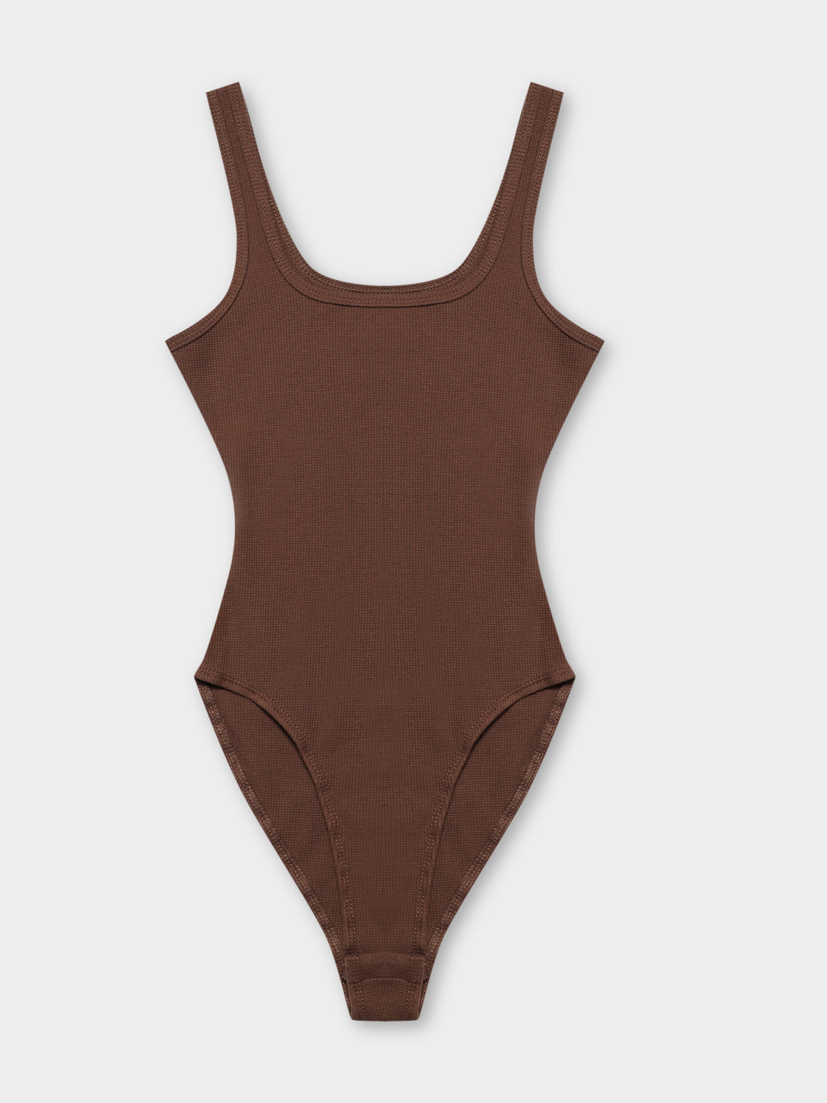 Nude Lucy Dylan Waffle Bodysuit | Chocolate