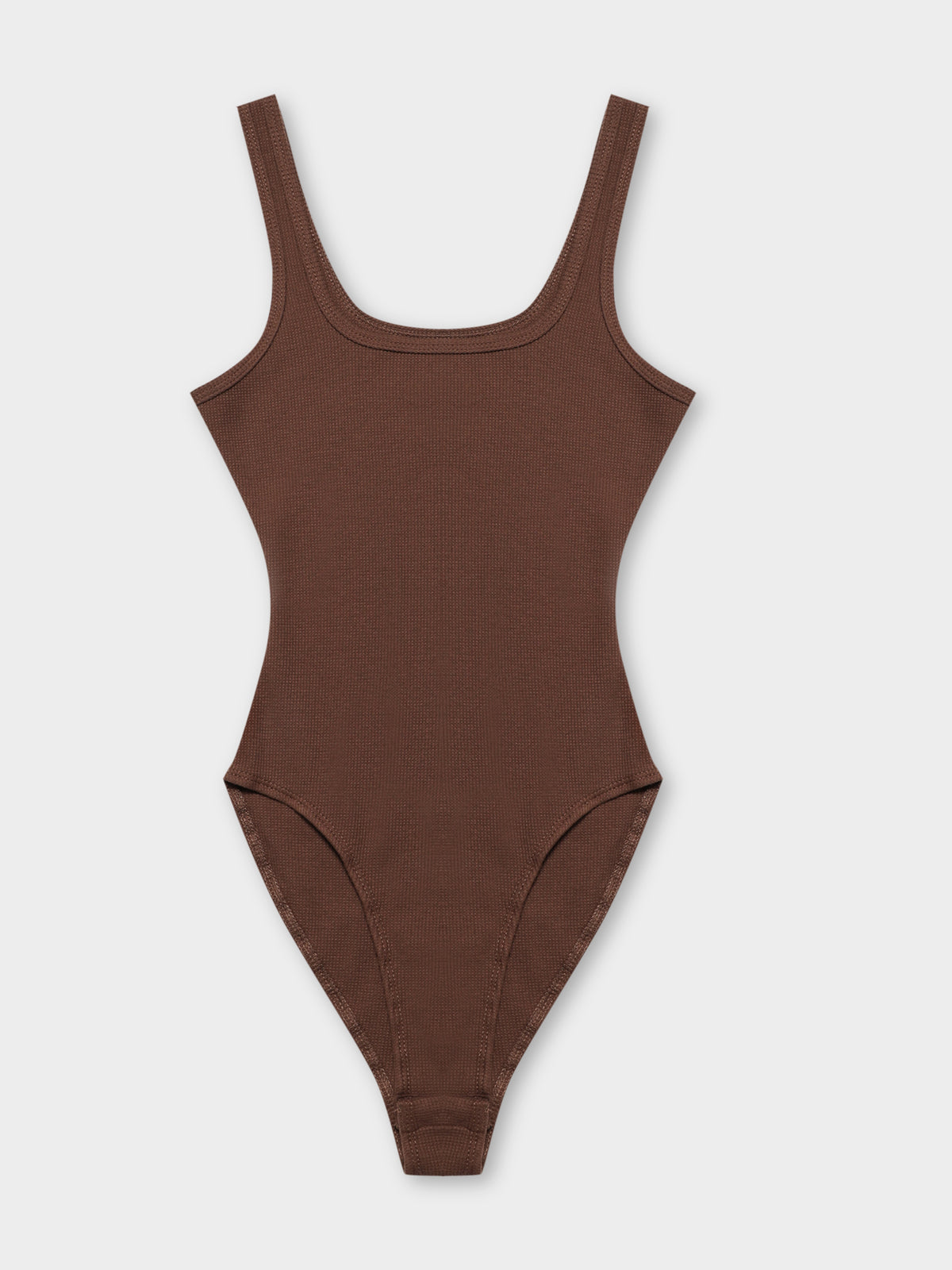 Dylan Waffle Bodysuit in Chocolate