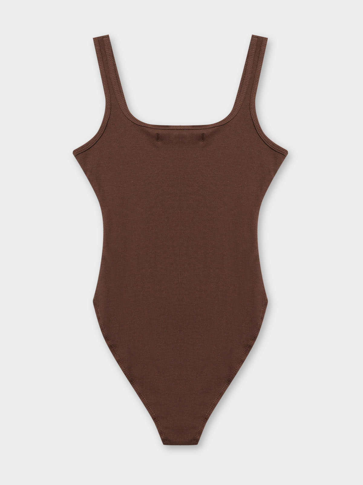Nude Lucy Dylan Waffle Bodysuit | Chocolate