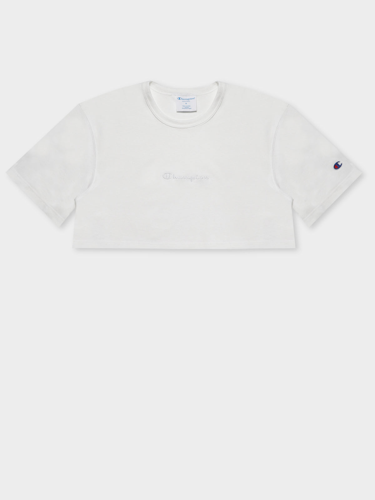 Champion HT Tonal Crop T-Shirt | White