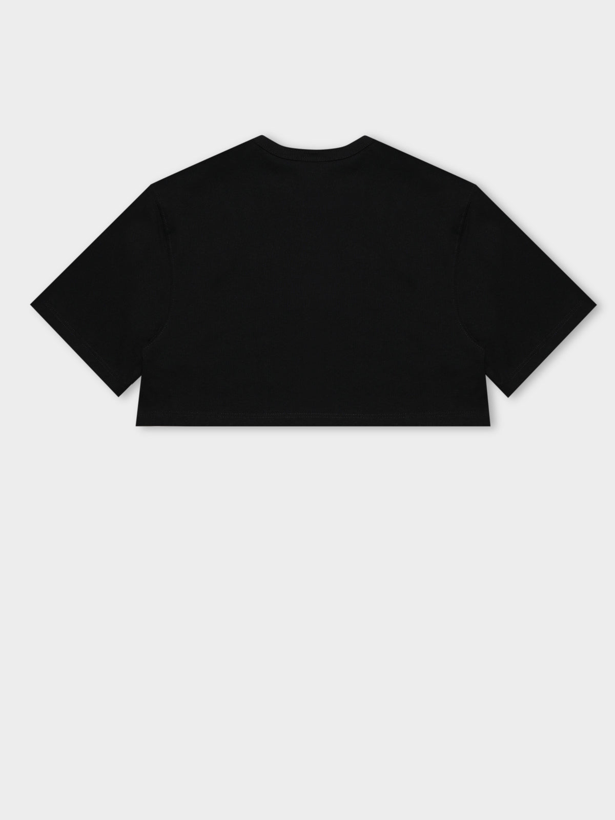 HT Tonal Crop T-Shirt in Black