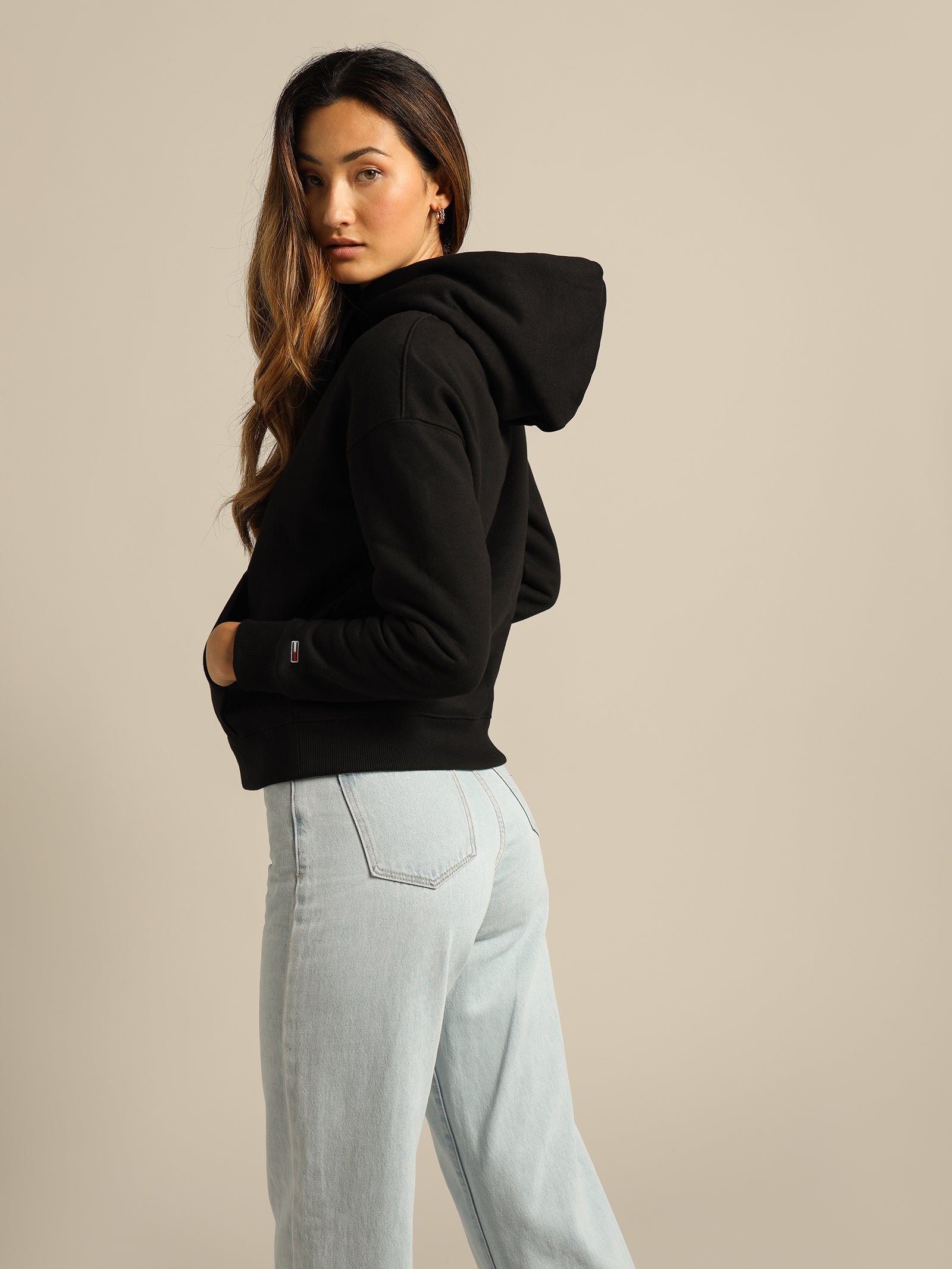 Boxy Heart Flag Hoodie