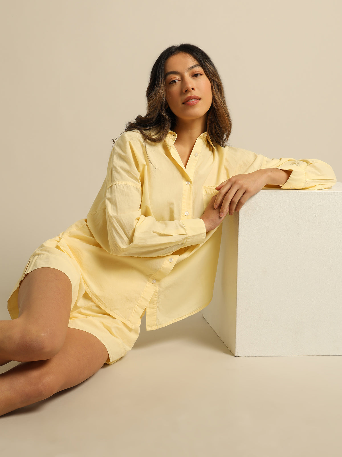 Nude Lucy Naya Washed Cotton Shorts | Lemonade