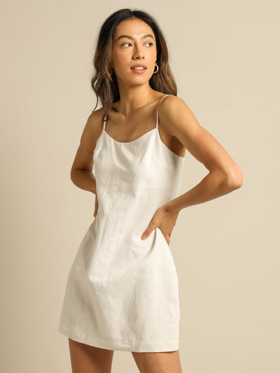 Ezra Linen Mini Dress