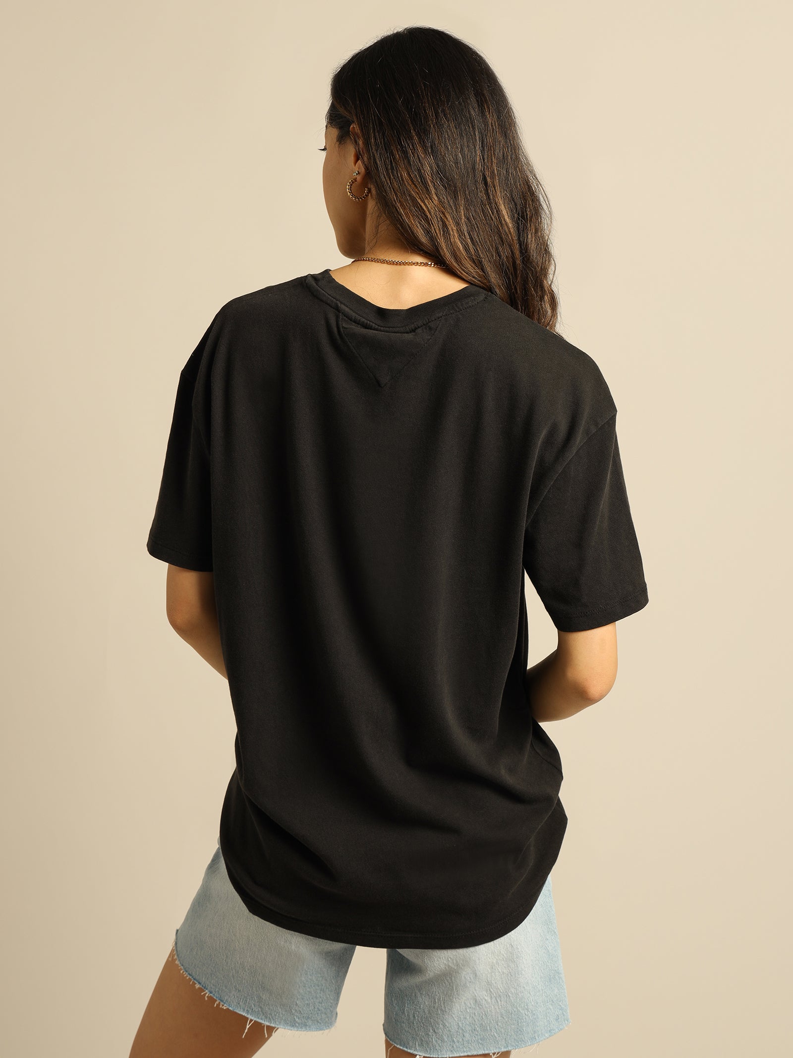Oversized Reflective Linear T-Shirt
