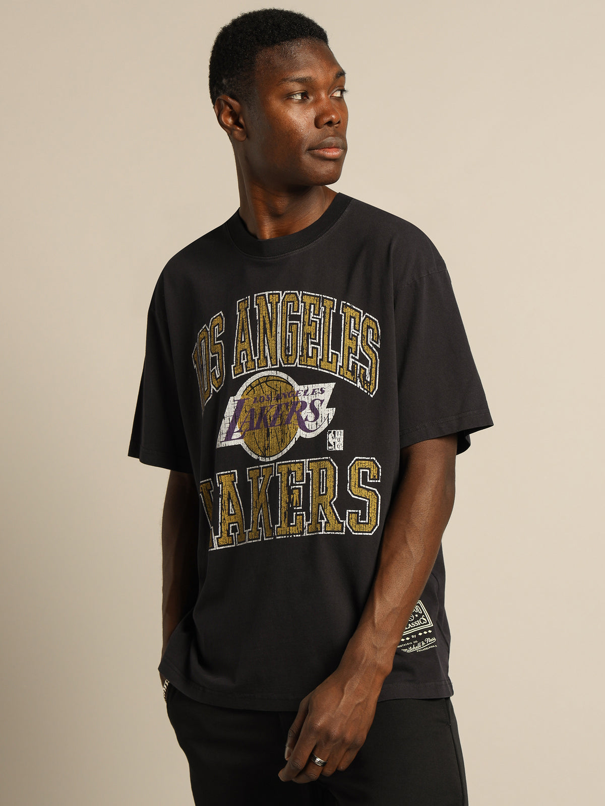 LA Lakers Vintage T-Shirt in Black