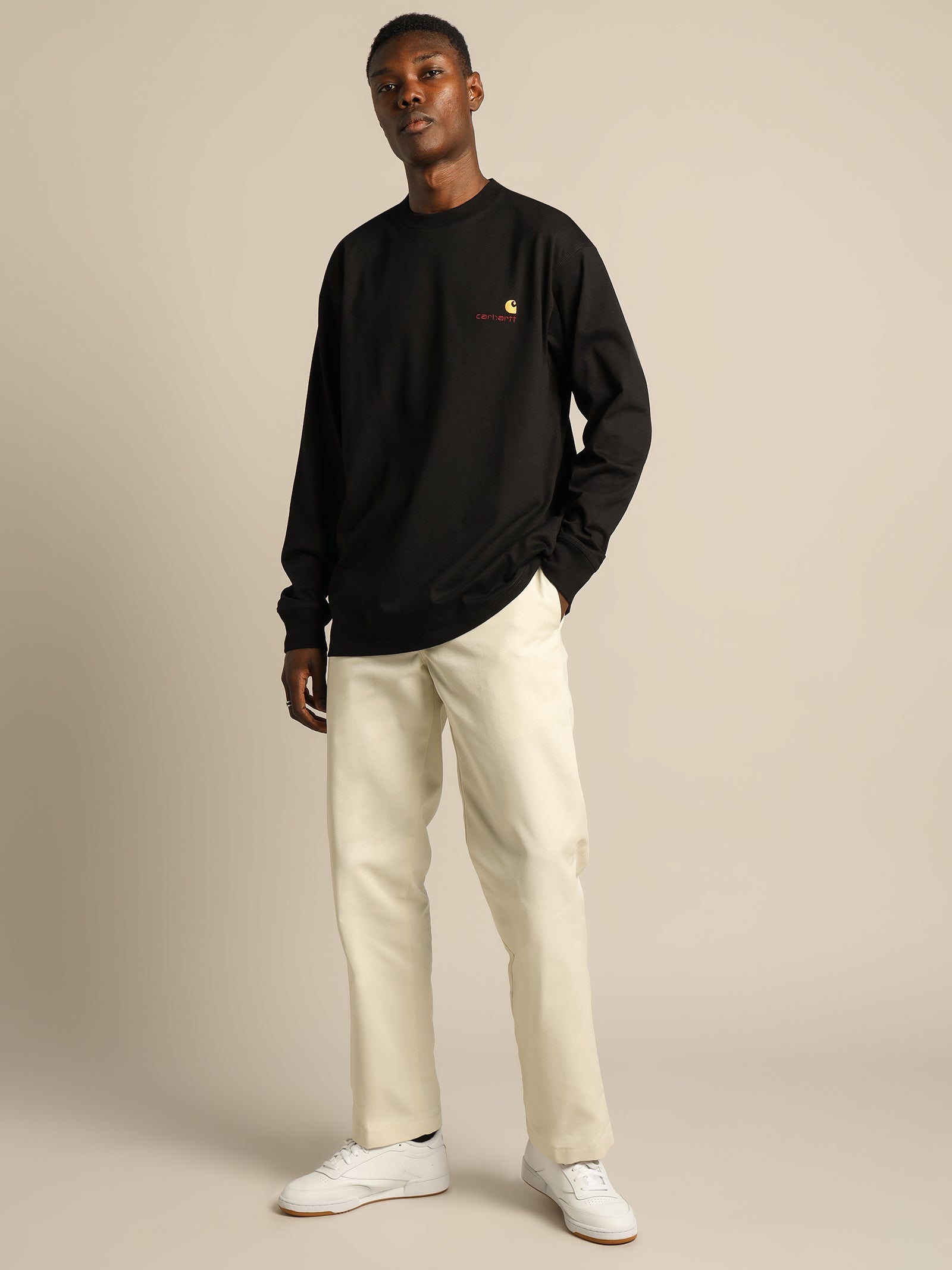 Long Sleeve American Script Crew