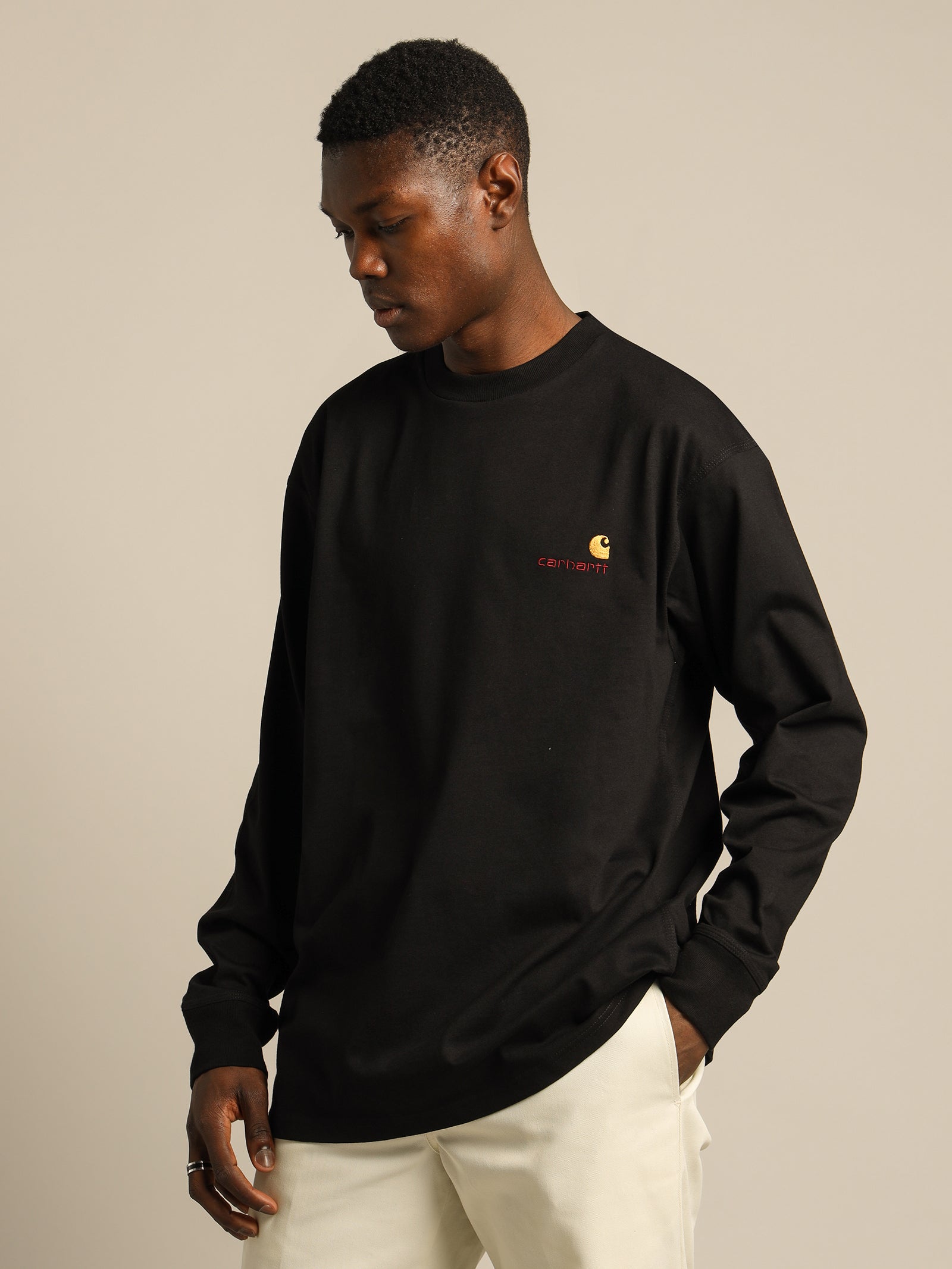 Long Sleeve American Script Crew