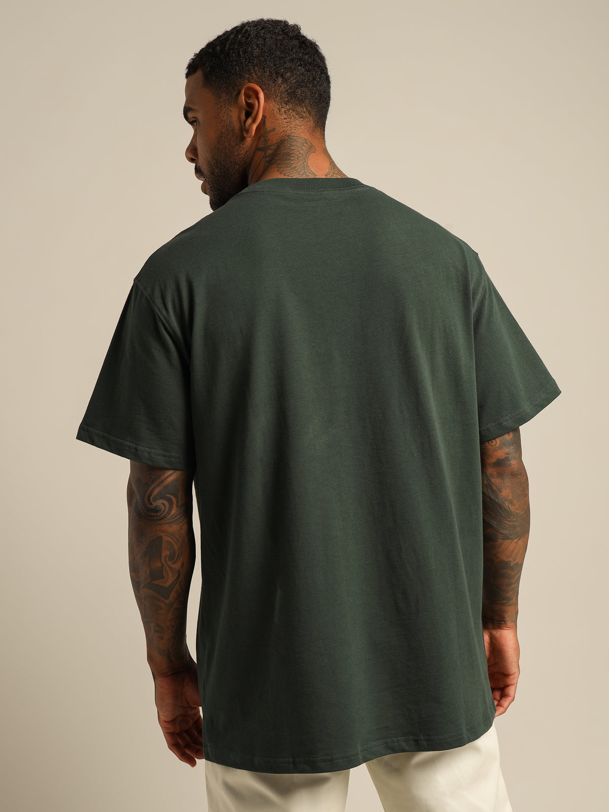Box Fit Heavyweight T-Shirt in Dark Green