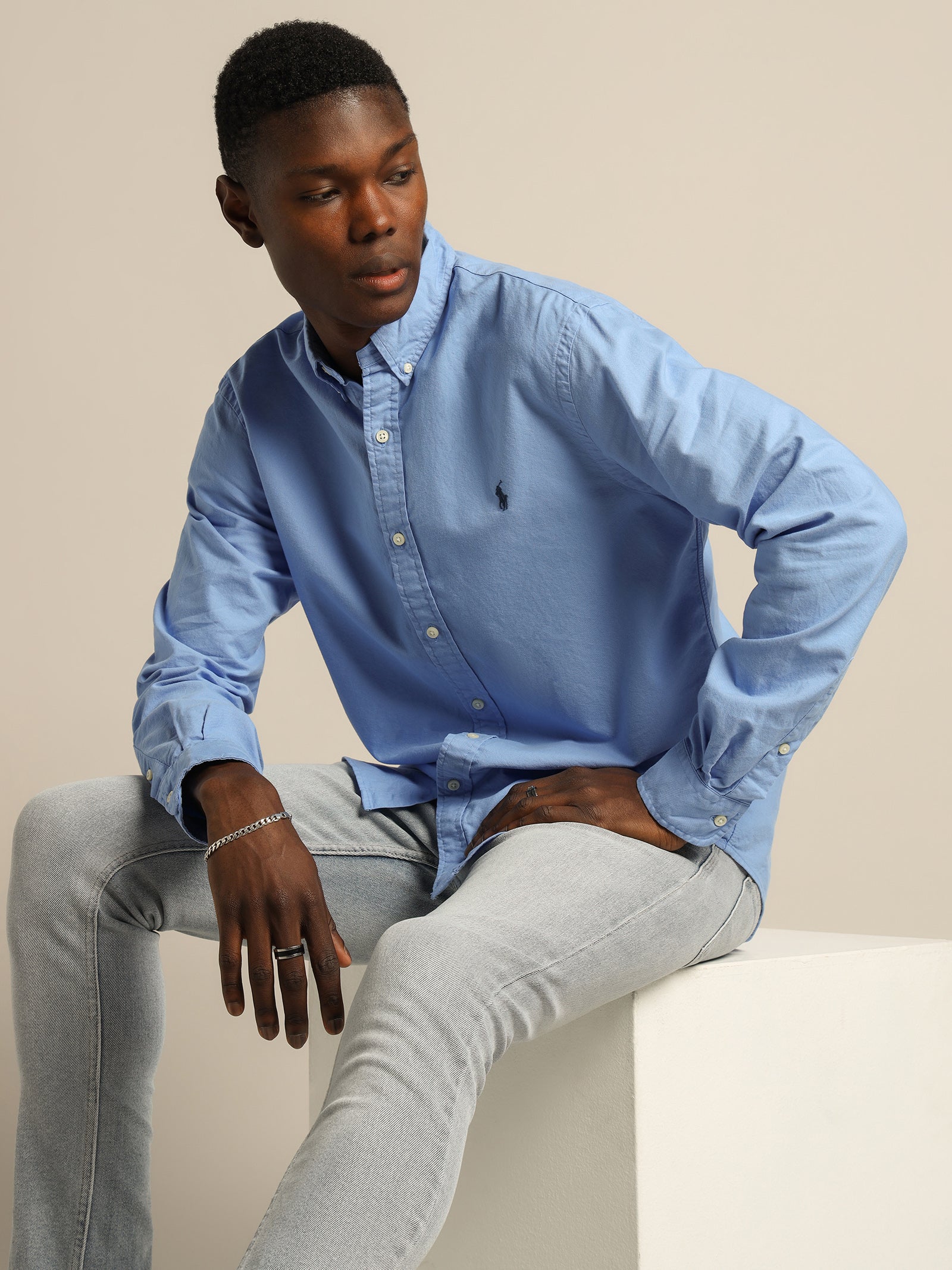 Oxford Long Sleeve Sport Shirt