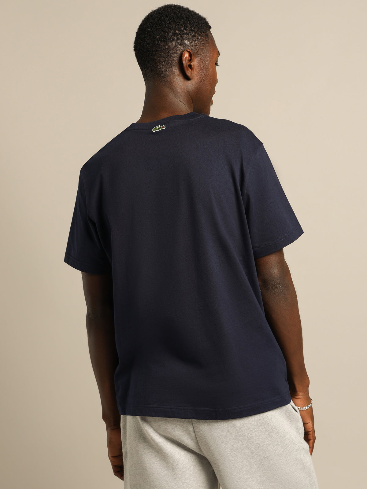 Lacoste Signature Jersey T-Shirt | Navy