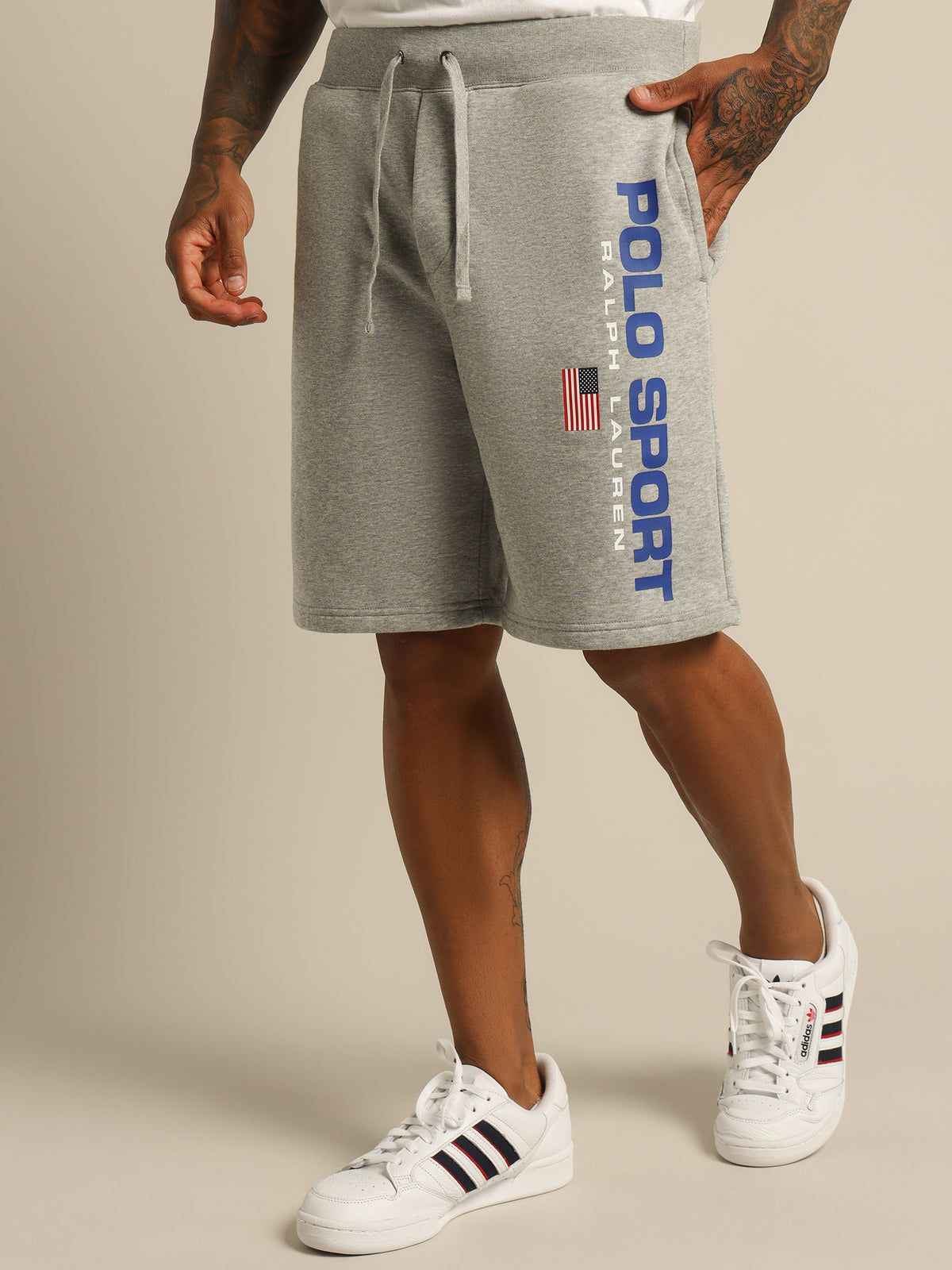 Polo Sport Fleece Shorts in Grey