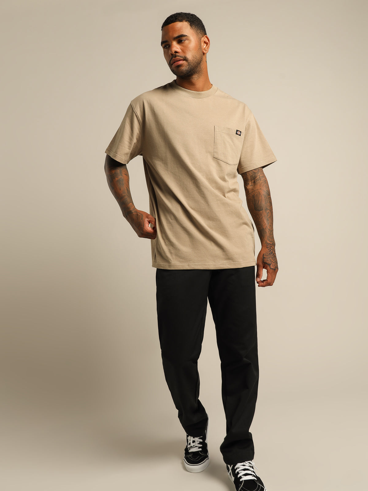 Box Fit Heavyweight T-Shirt in Sand