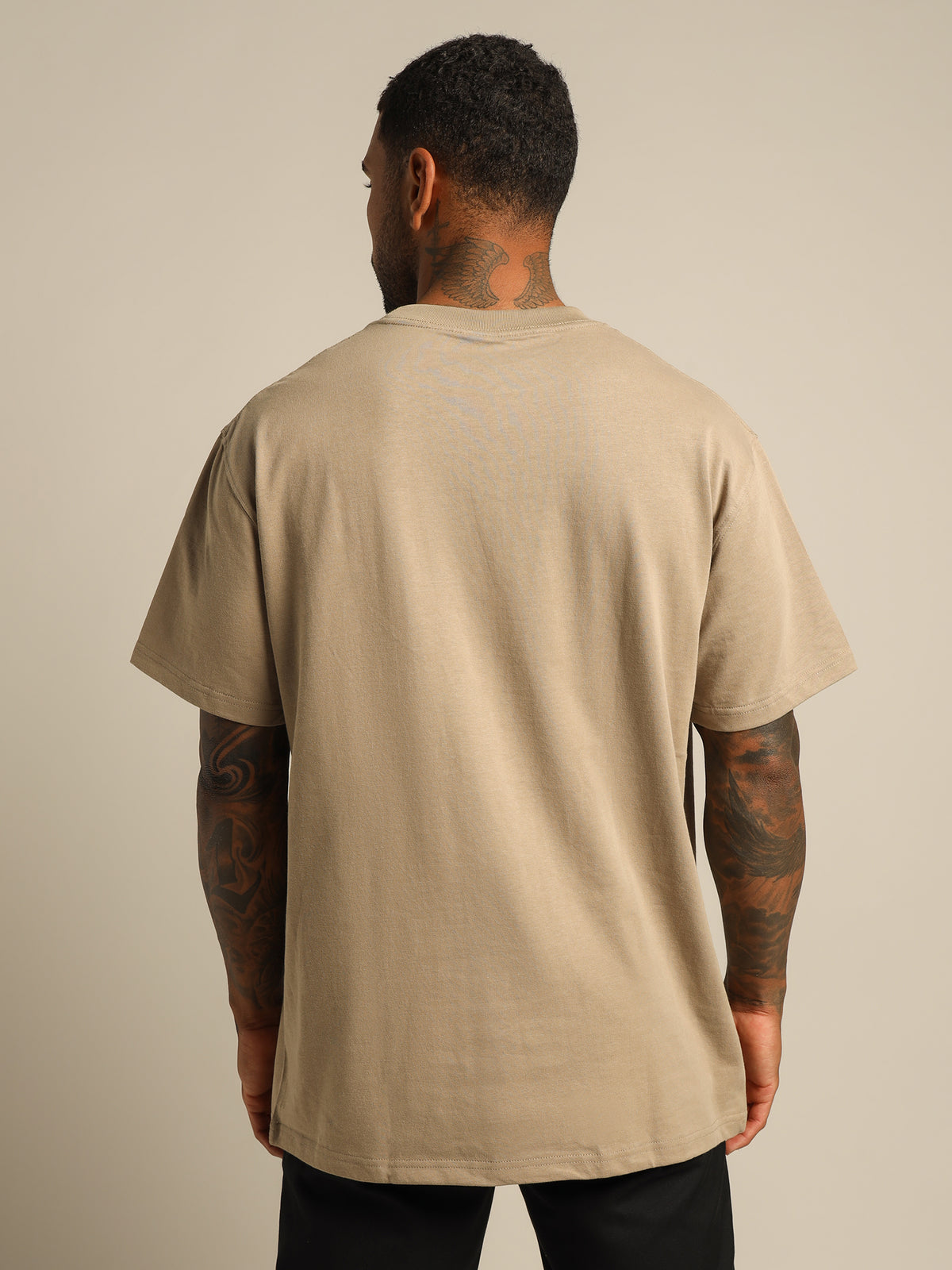 Box Fit Heavyweight T-Shirt in Sand