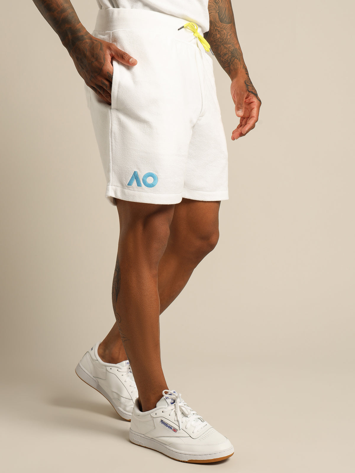 Australian Open Terry Shorts in White