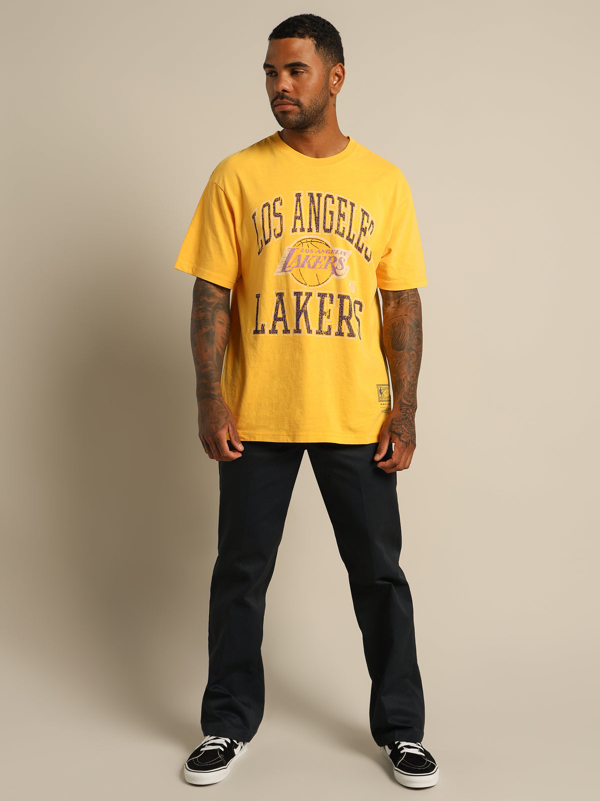 LA Lakers Vintage T-Shirt in Yellow
