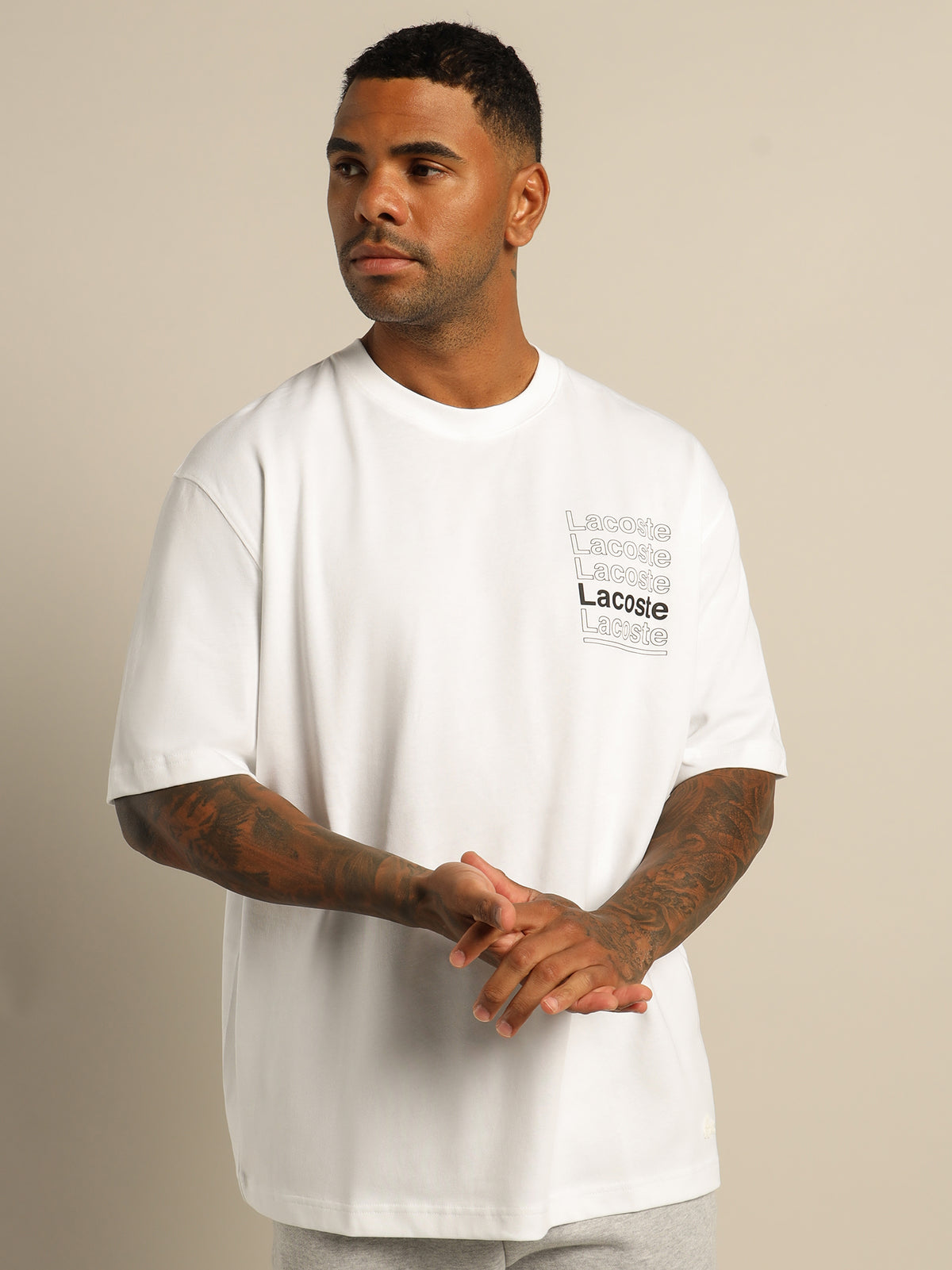 L!ve Wording T-Shirt in White